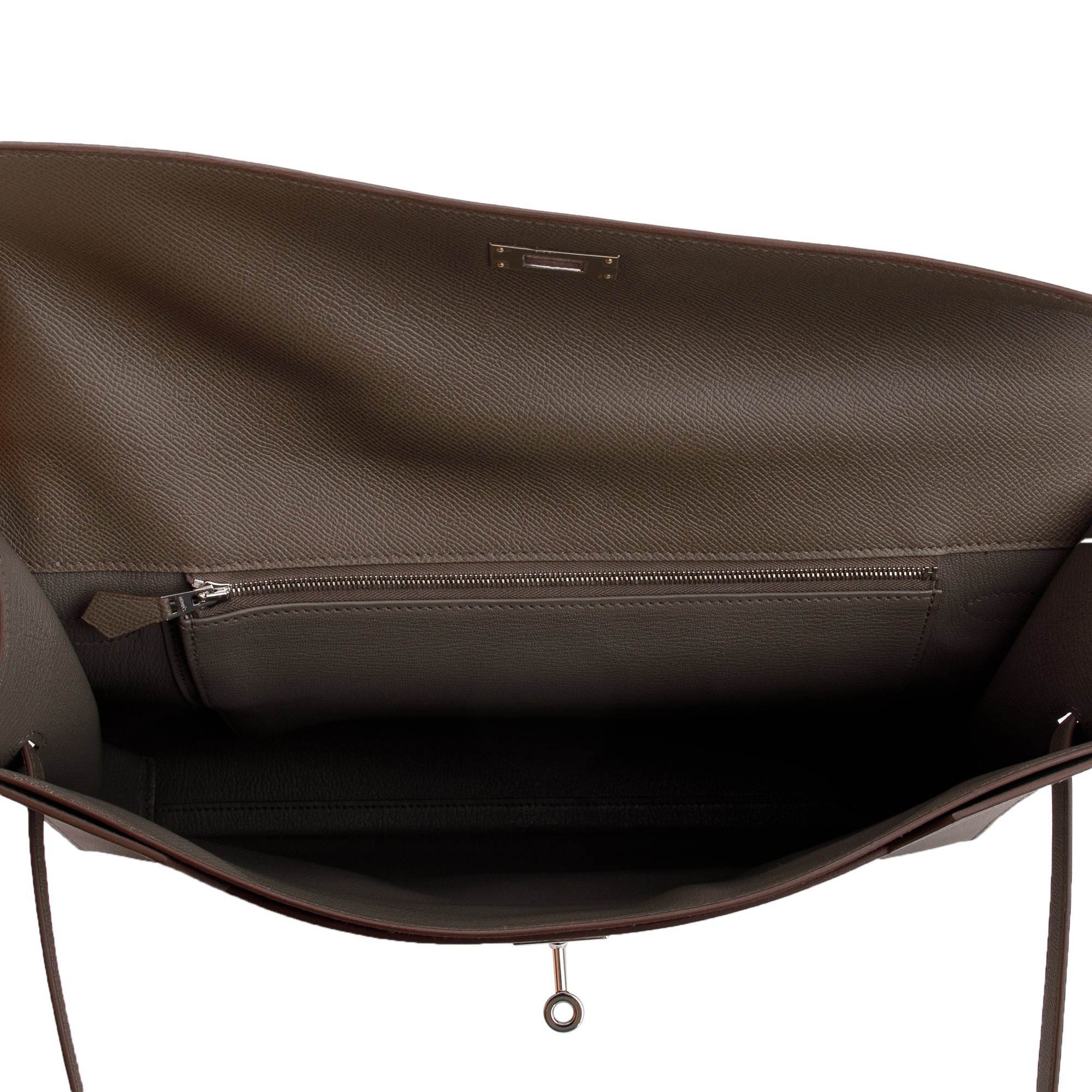 Hermes 2020 Gris Etain Veau Epsom Kelly Depeches 36 w/ Box