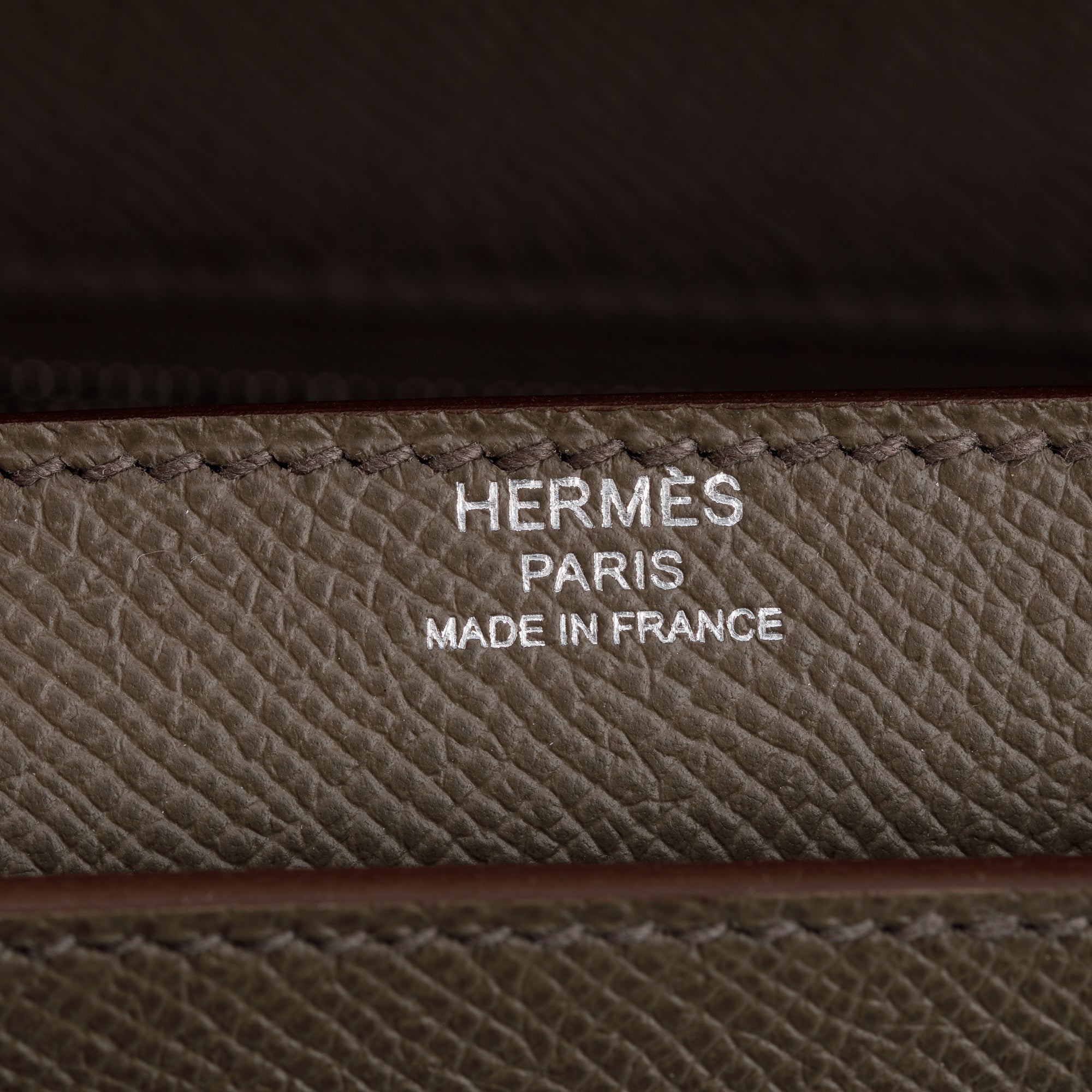 Hermes 2020 Gris Etain Veau Epsom Kelly Depeches 36 w/ Box
