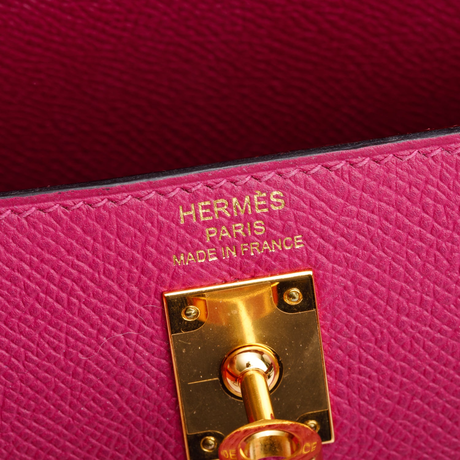 Hermes 2020 Rose Pourpre Veau Epsom Leather Kelly II 25 w/ Strap & Box