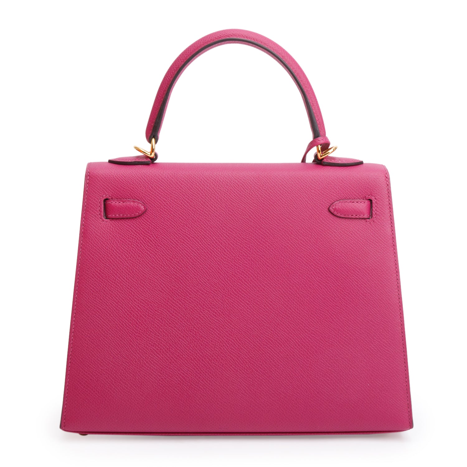 Hermes 2020 Rose Pourpre Veau Epsom Leather Kelly II 25 w/ Strap & Box