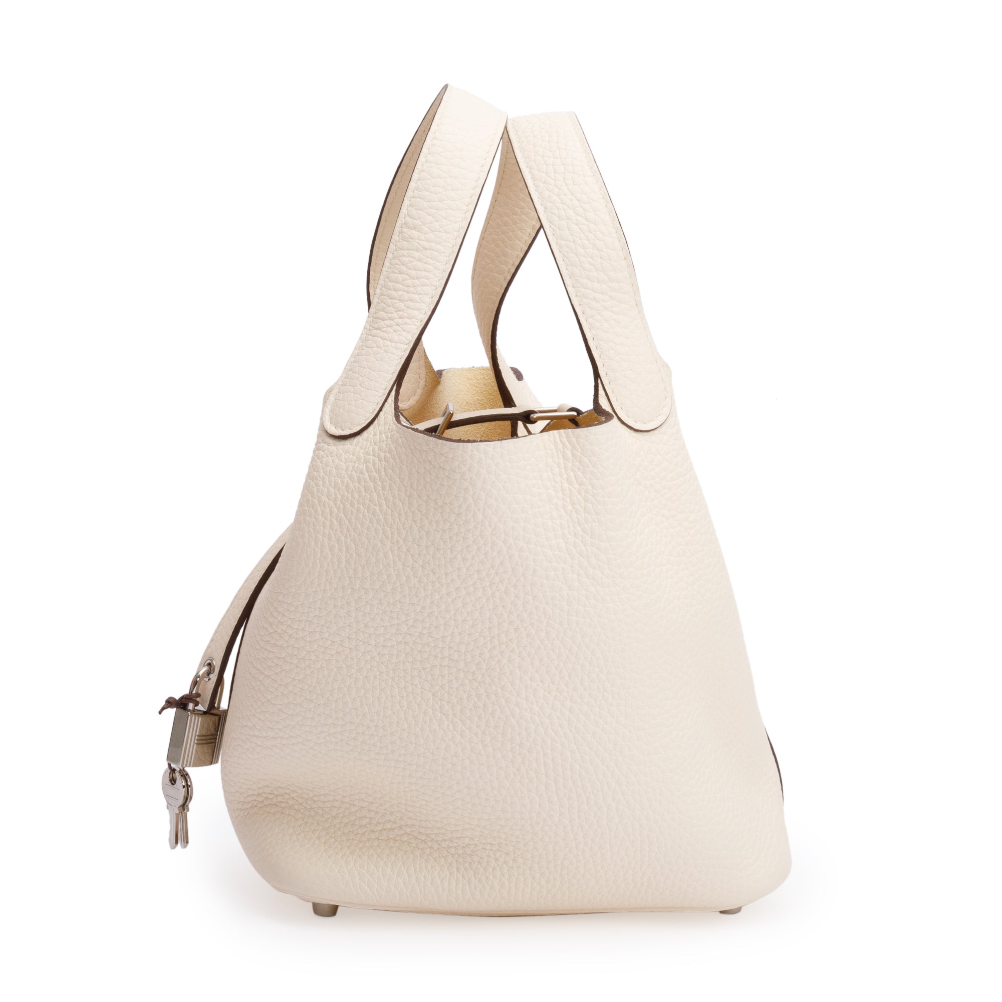 Hermes 2021 Beton Taurillon Clemence Picotin Lock 18 w/ Box