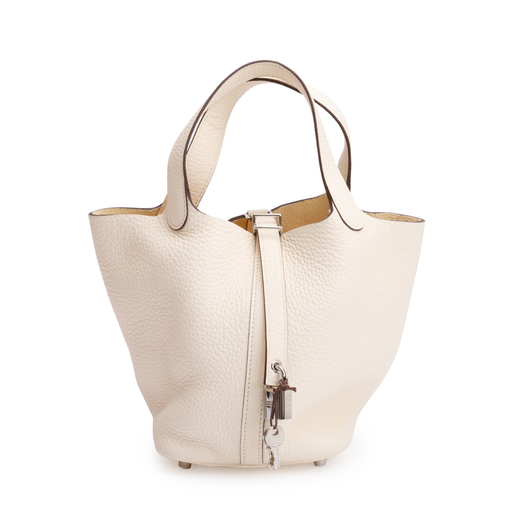 Hermes 2021 Beton Taurillon Clemence Picotin Lock 18 w/ Box