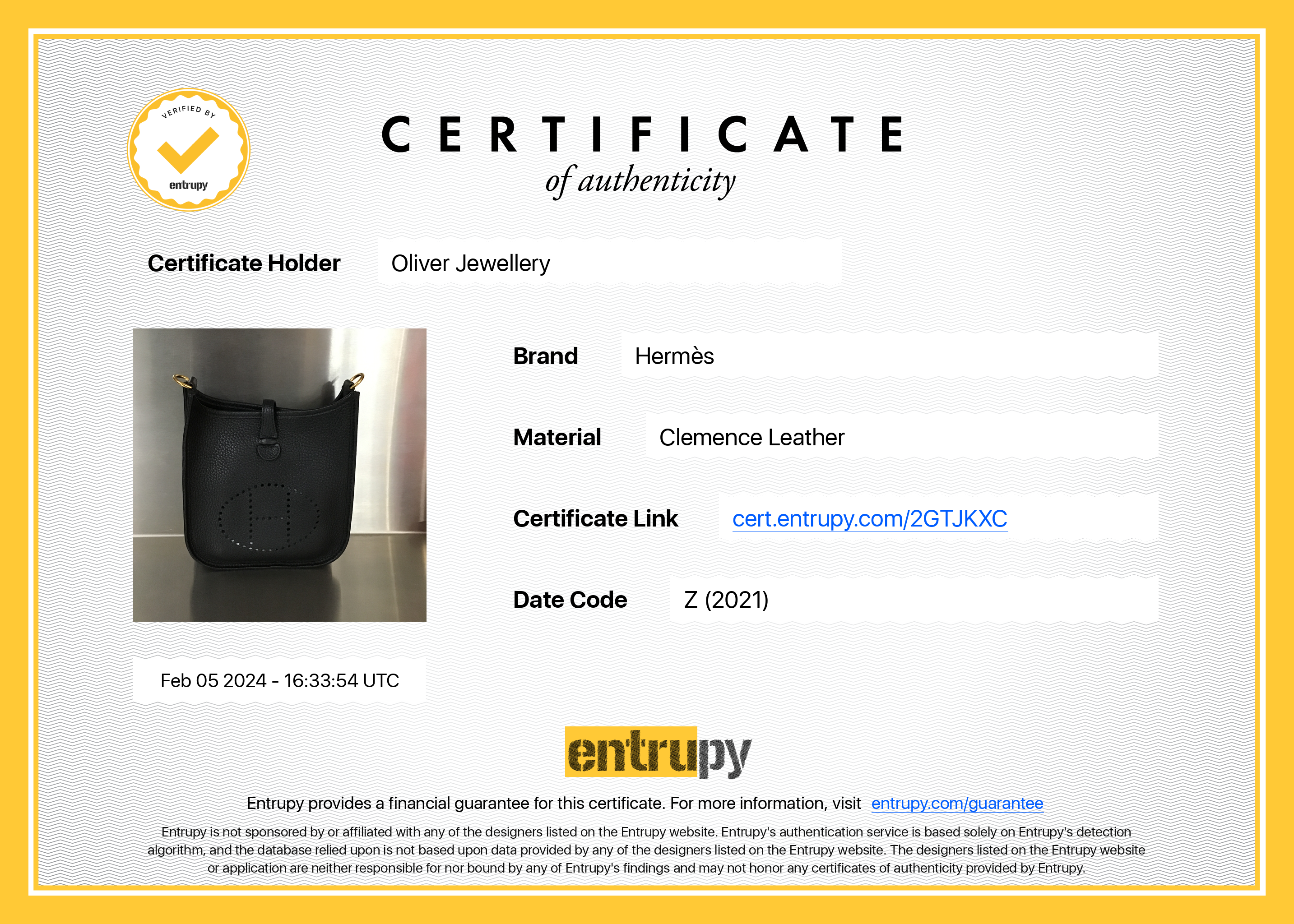 Hermes 2021 Black Noir Taurilon Clemence Amazone Evelyne TPM 16 w/ Box