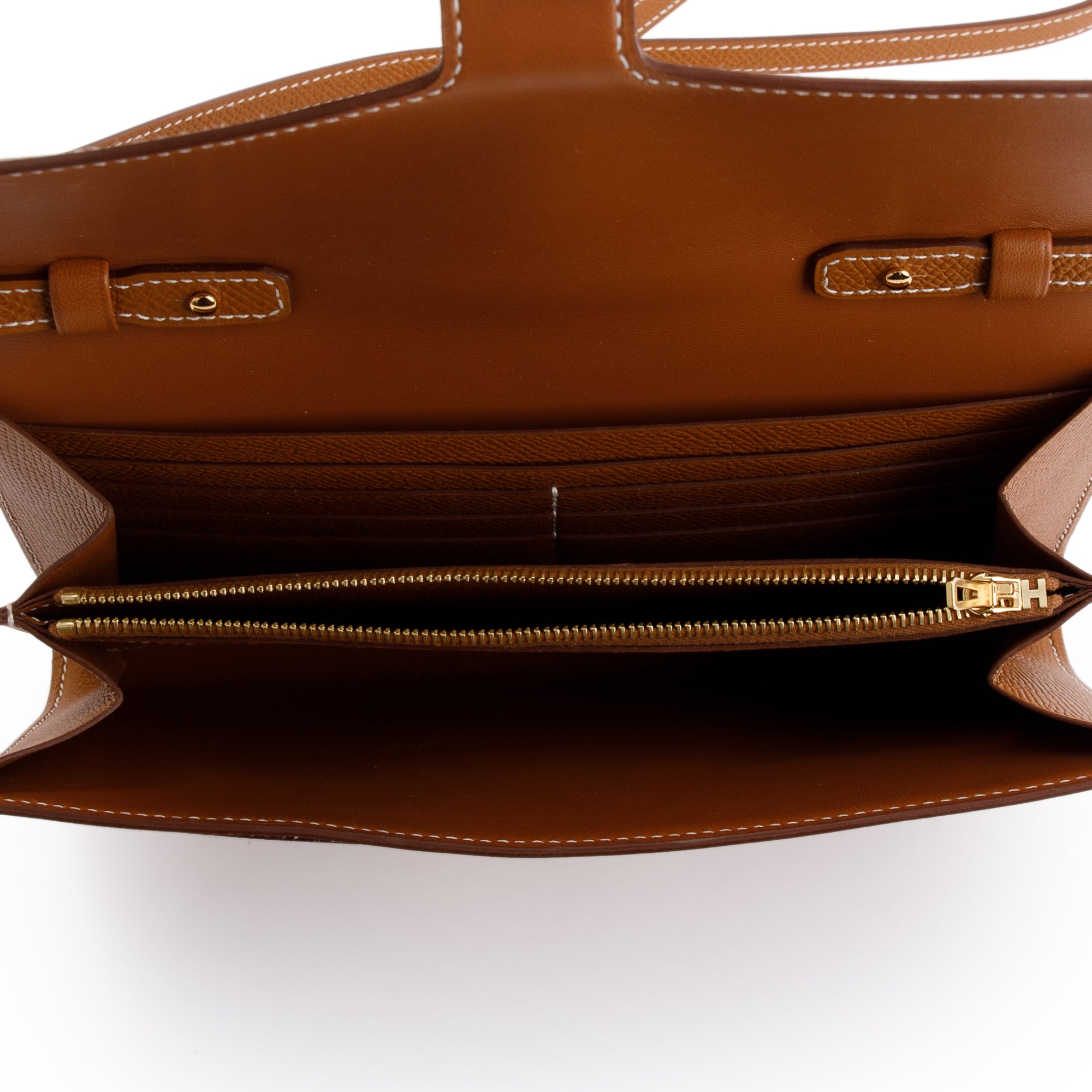 Hermes 2021 Gold Epsom Leather Constance to Go