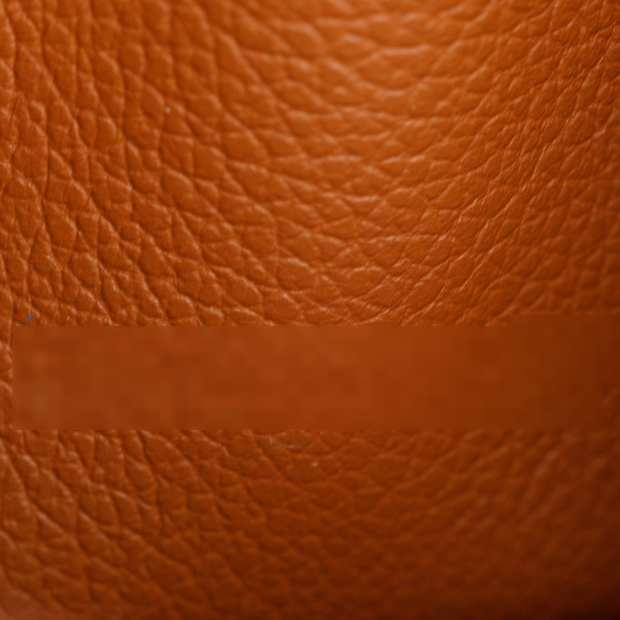 Hermes 2021 Gold Evercolor Roulis Slim Compact Wallet w/ Box, Insert & Receipt