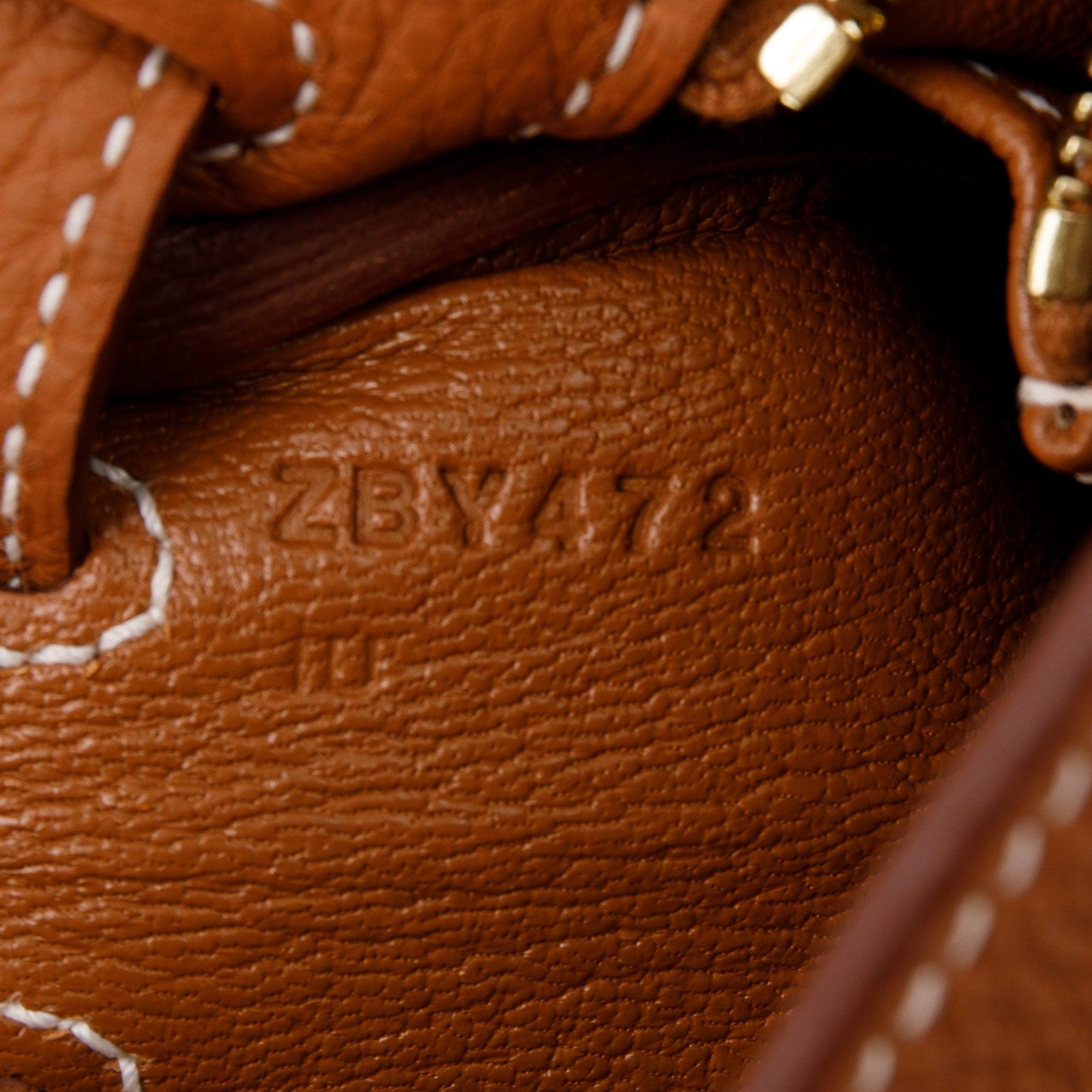 Hermes 2021 Gold Togo Kelly II Retourne 25 w/ Box