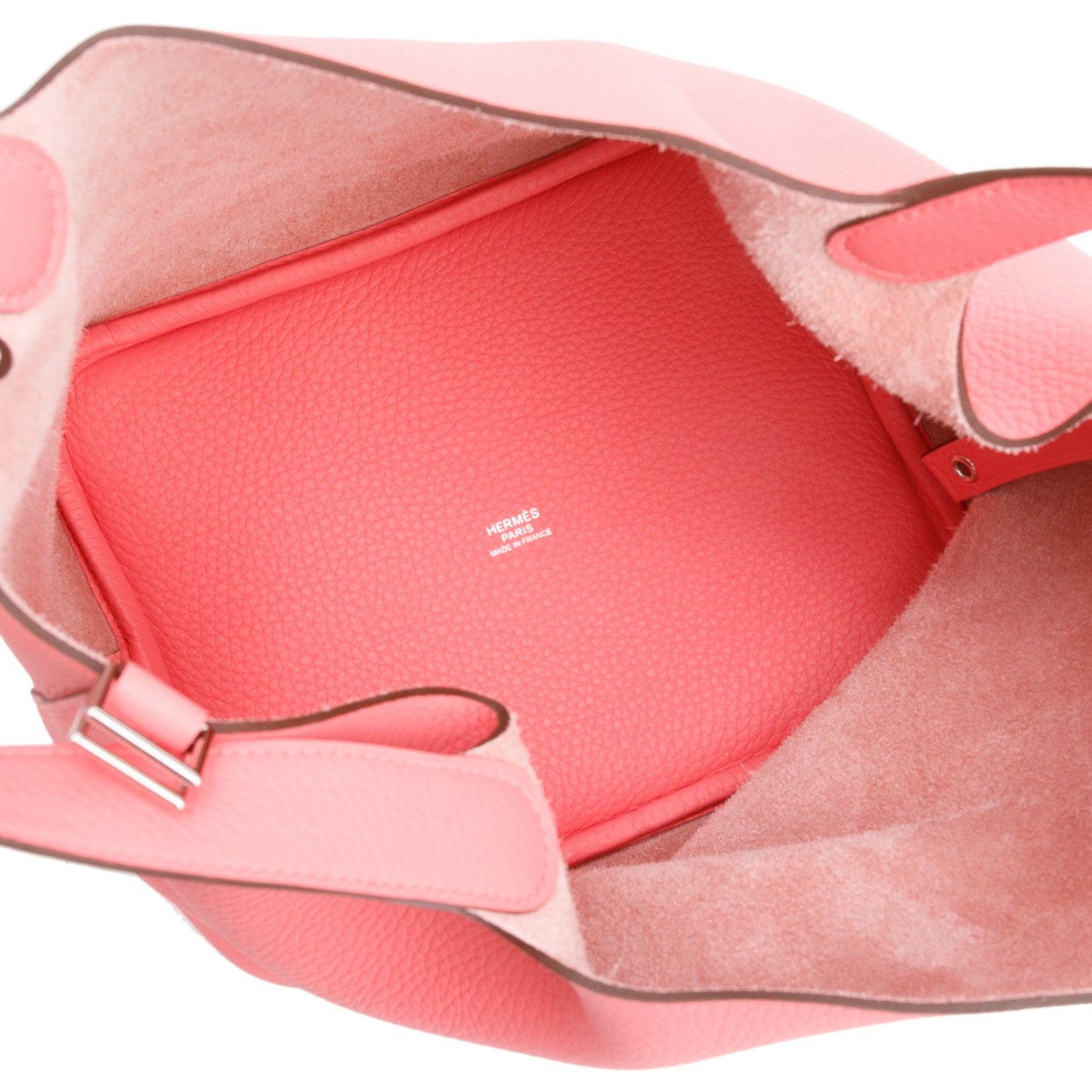 Hermes 2021 Rose Azalee Taurillon Clemence Picotin Lock 22 w/ Box