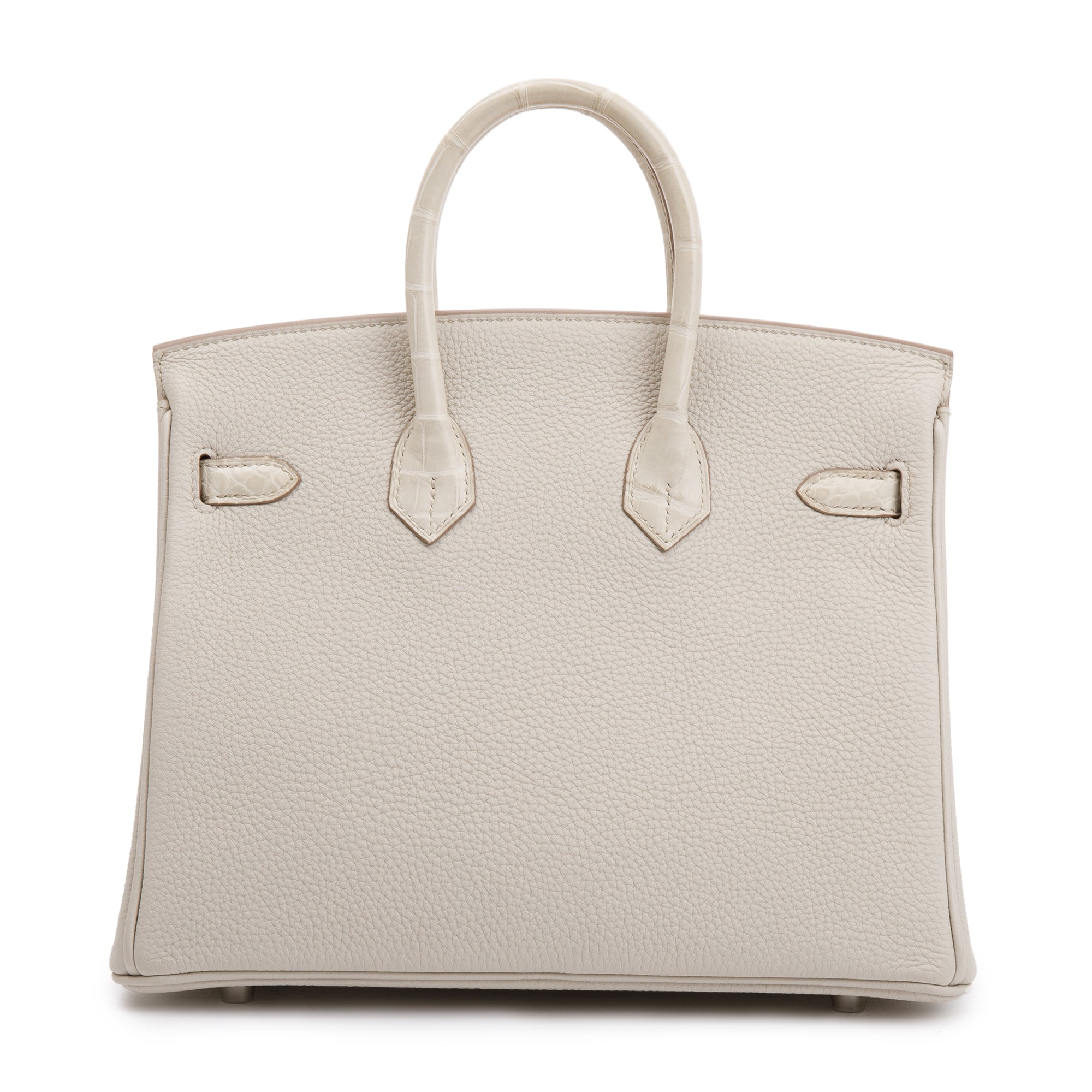 Hermes 2022 Beton Matte Alligator Veau Togo Birkin Touch 25 w/ Box