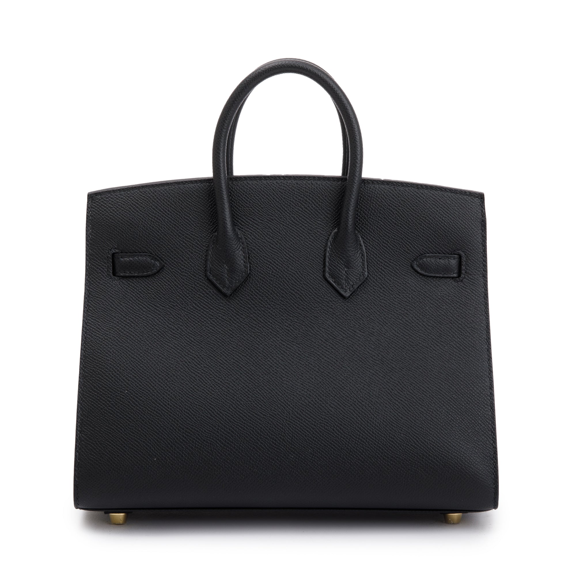 Hermes 2022 Black Noir Epsom Birkin Sellier 25 w/ Box
