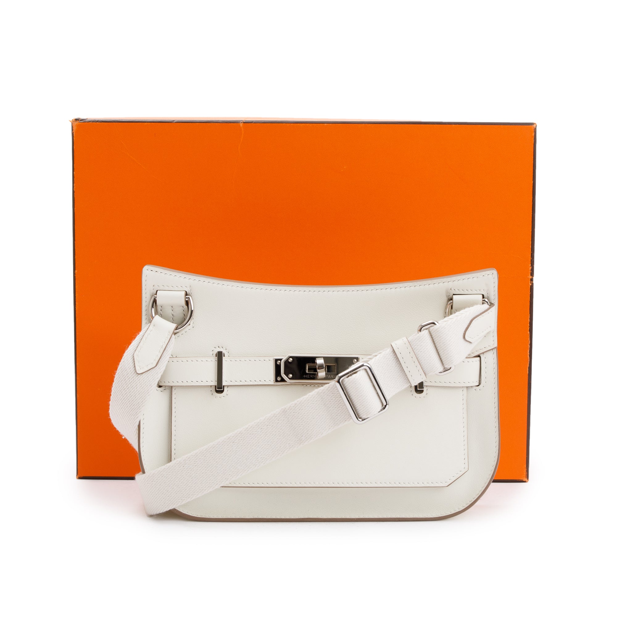 Hermes 2022 Mushroom Swift Leather Mini Jypsiere w/ Box