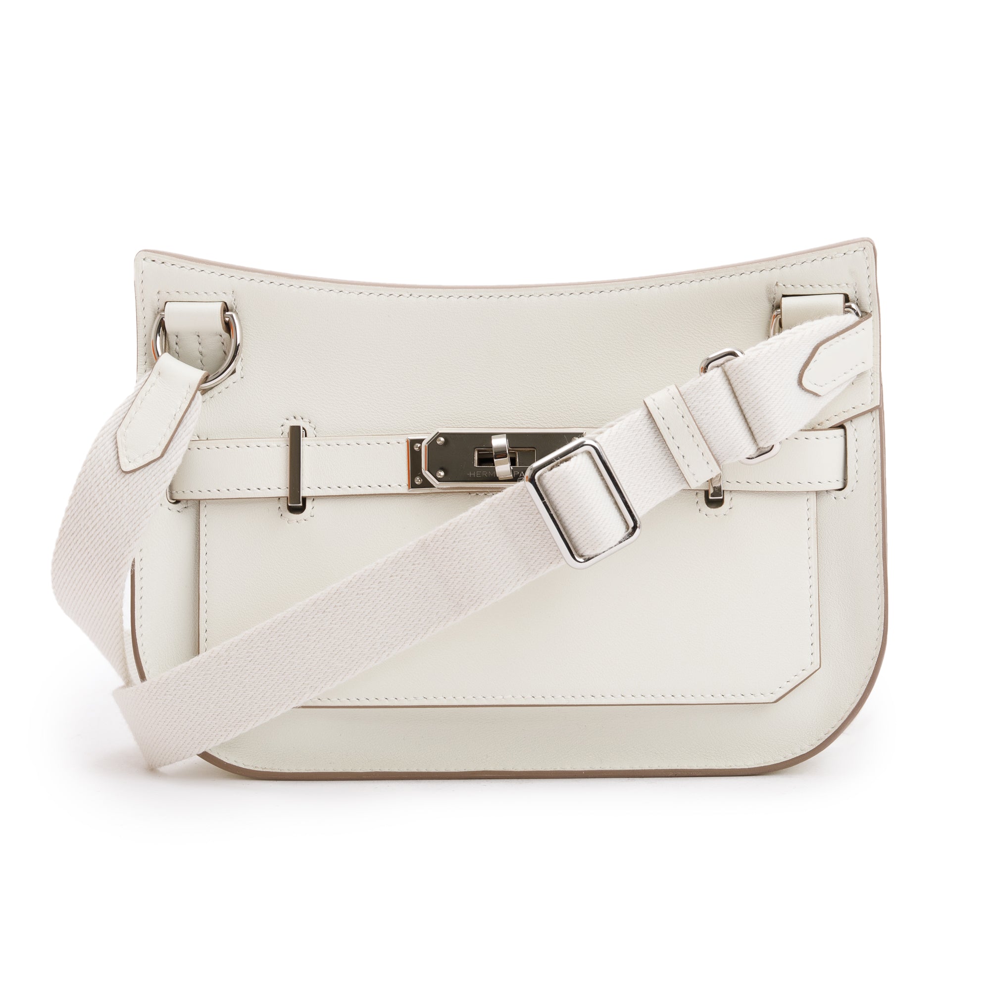 Hermes 2022 Mushroom Swift Leather Mini Jypsiere w/ Box