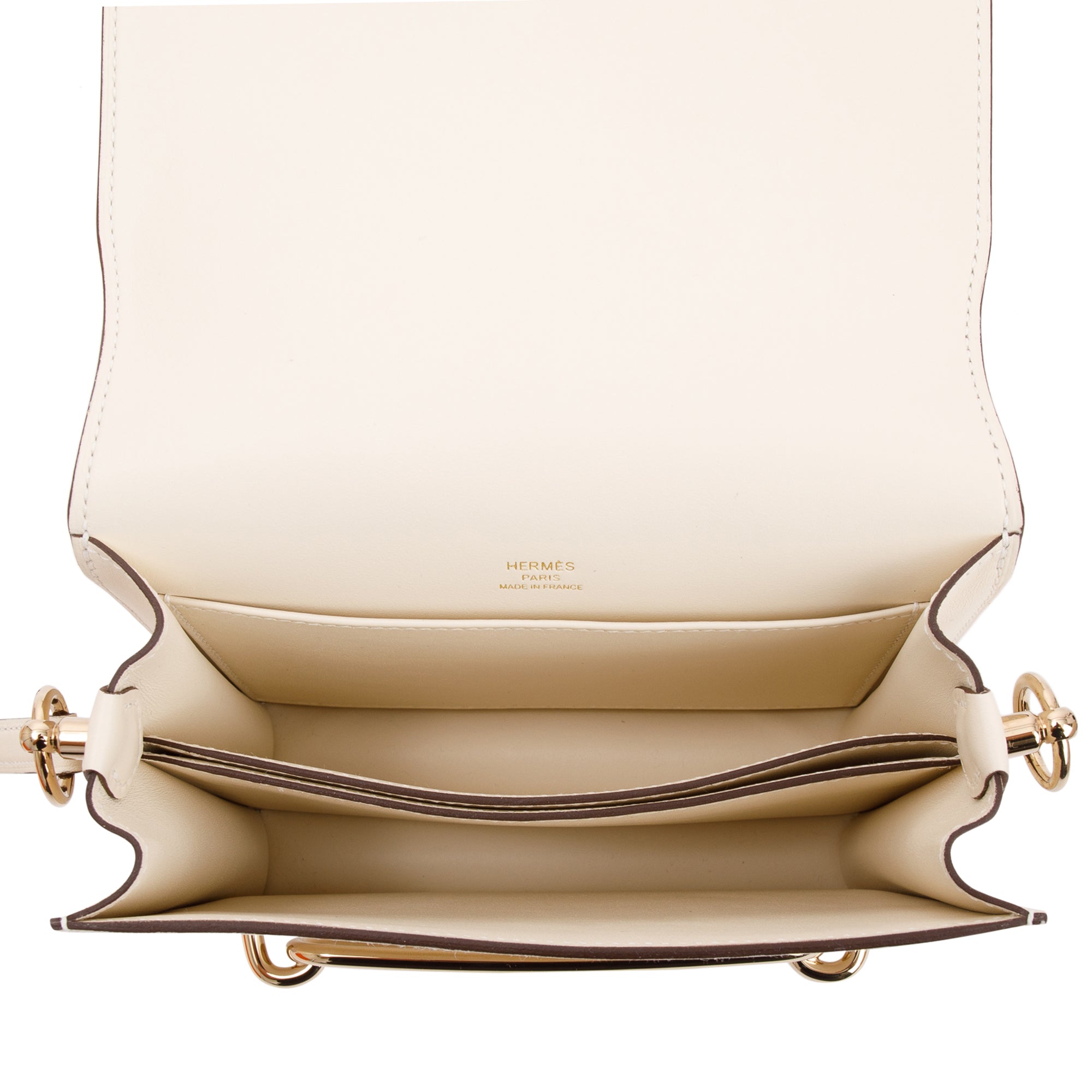 Hermes 2022 Nata Swift Leather Mini Sac Roulis 18 w/ Box