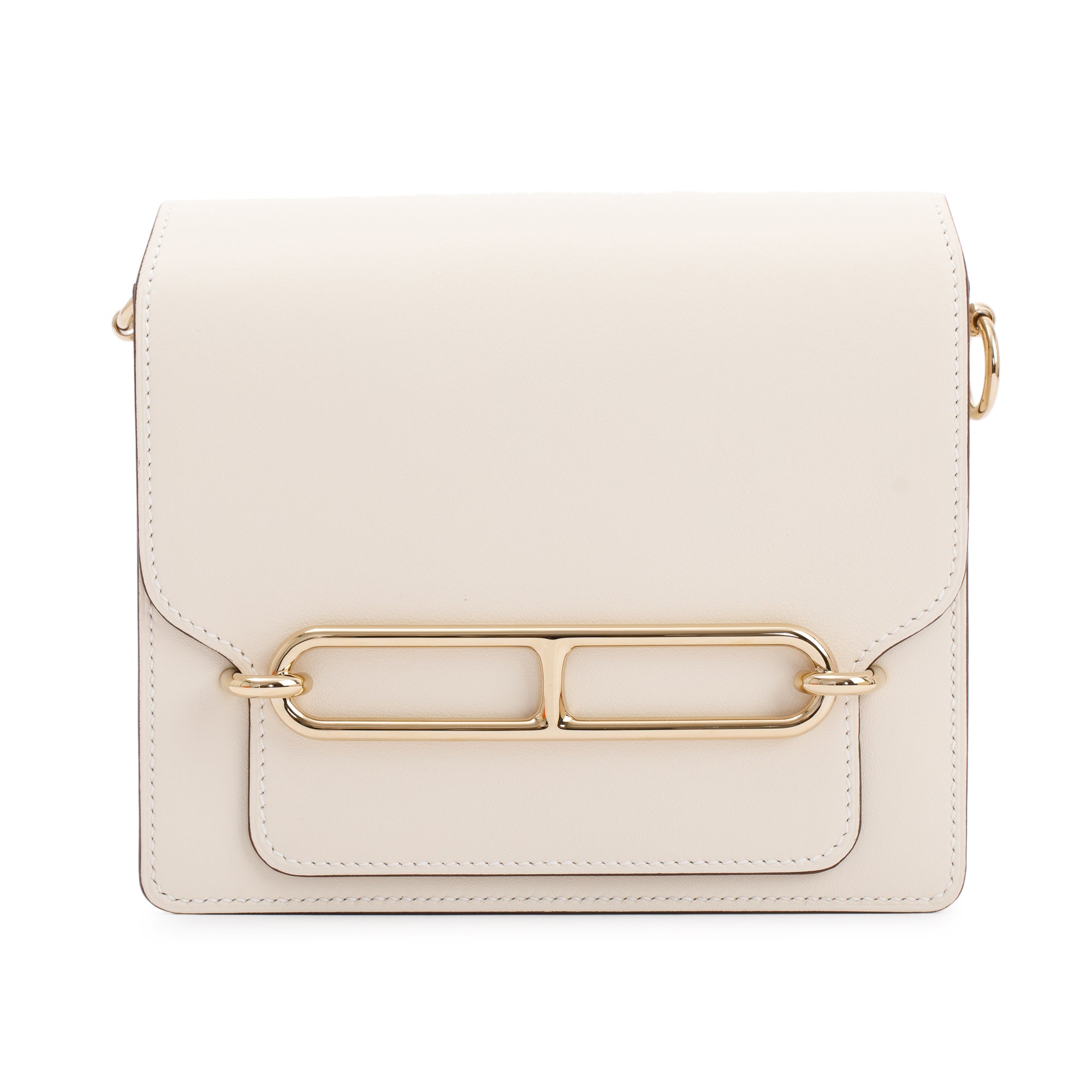 Hermes 2022 Nata Swift Leather Mini Sac Roulis 18 w/ Box