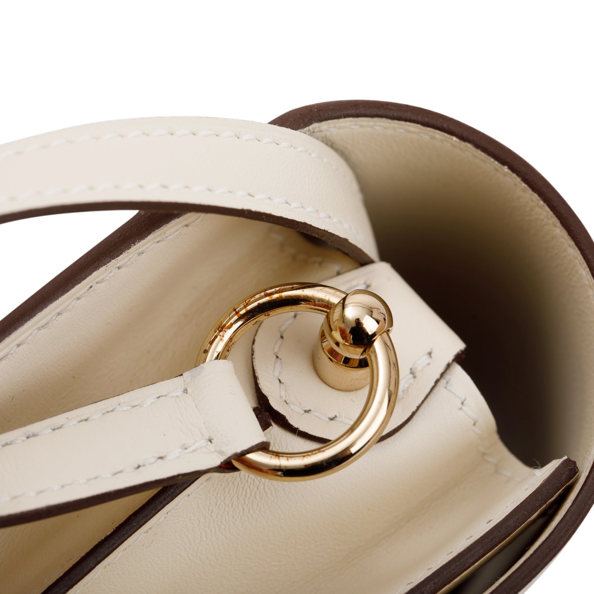 Hermes 2022 Nata Swift Leather Mini Sac Roulis 18 w/ Box