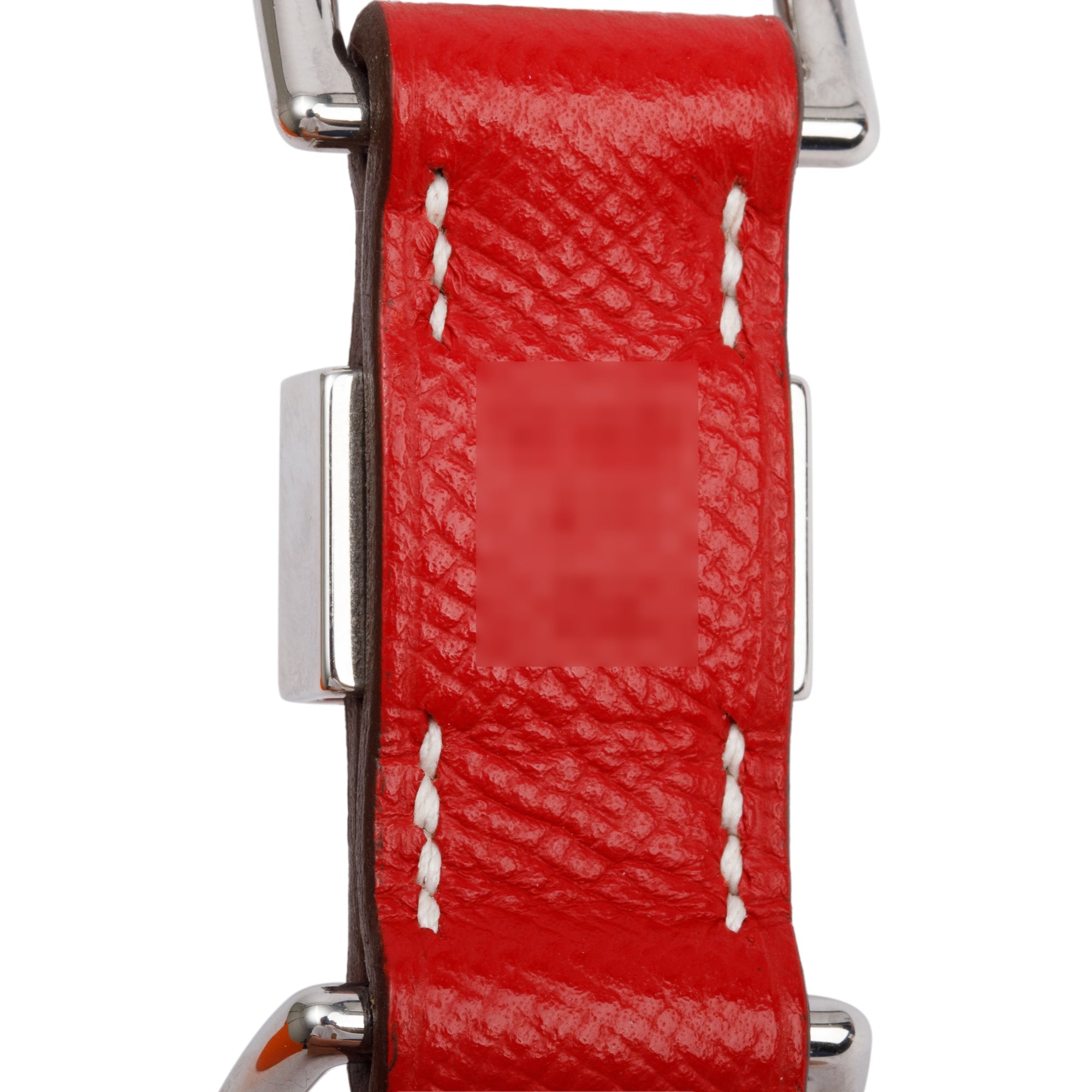 Hermes 2022 Rouge Casaque Epsom Calfskin Tresse Dog Collar w/ Box & Receipt