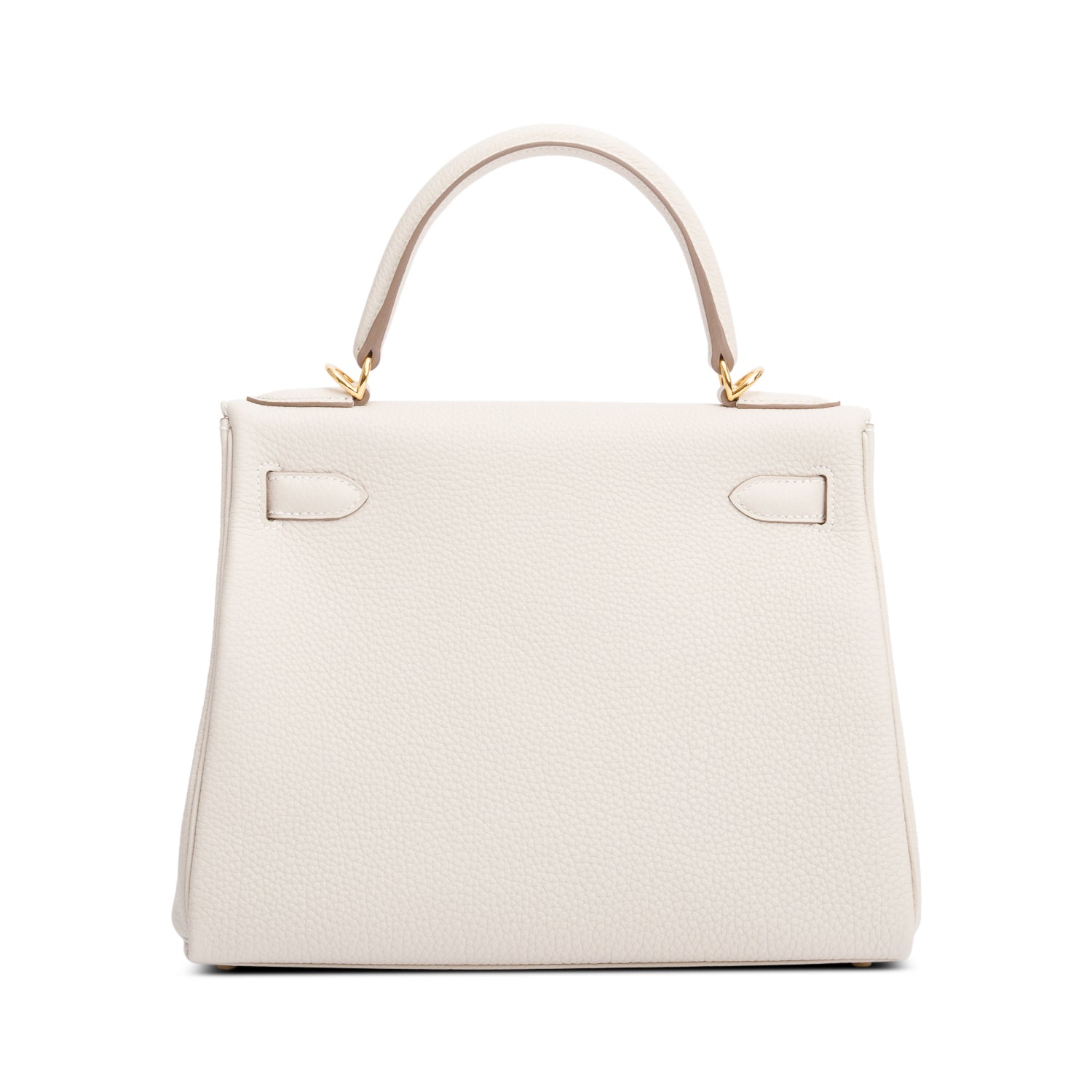 Hermes 2023 Craie Veau Togo Kelly II Retourne 28 w/ Strap & Box