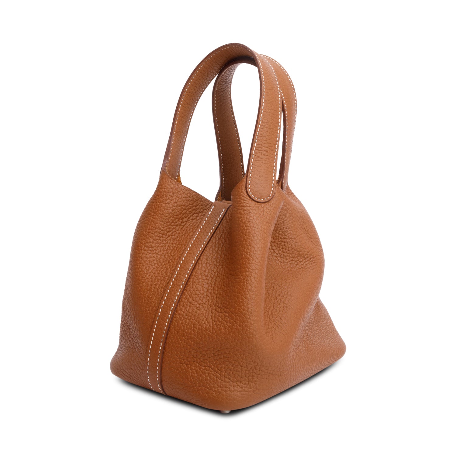 Hermes 2023 Gold Taurillon Clemence Picotin Lock 18 w/ Box