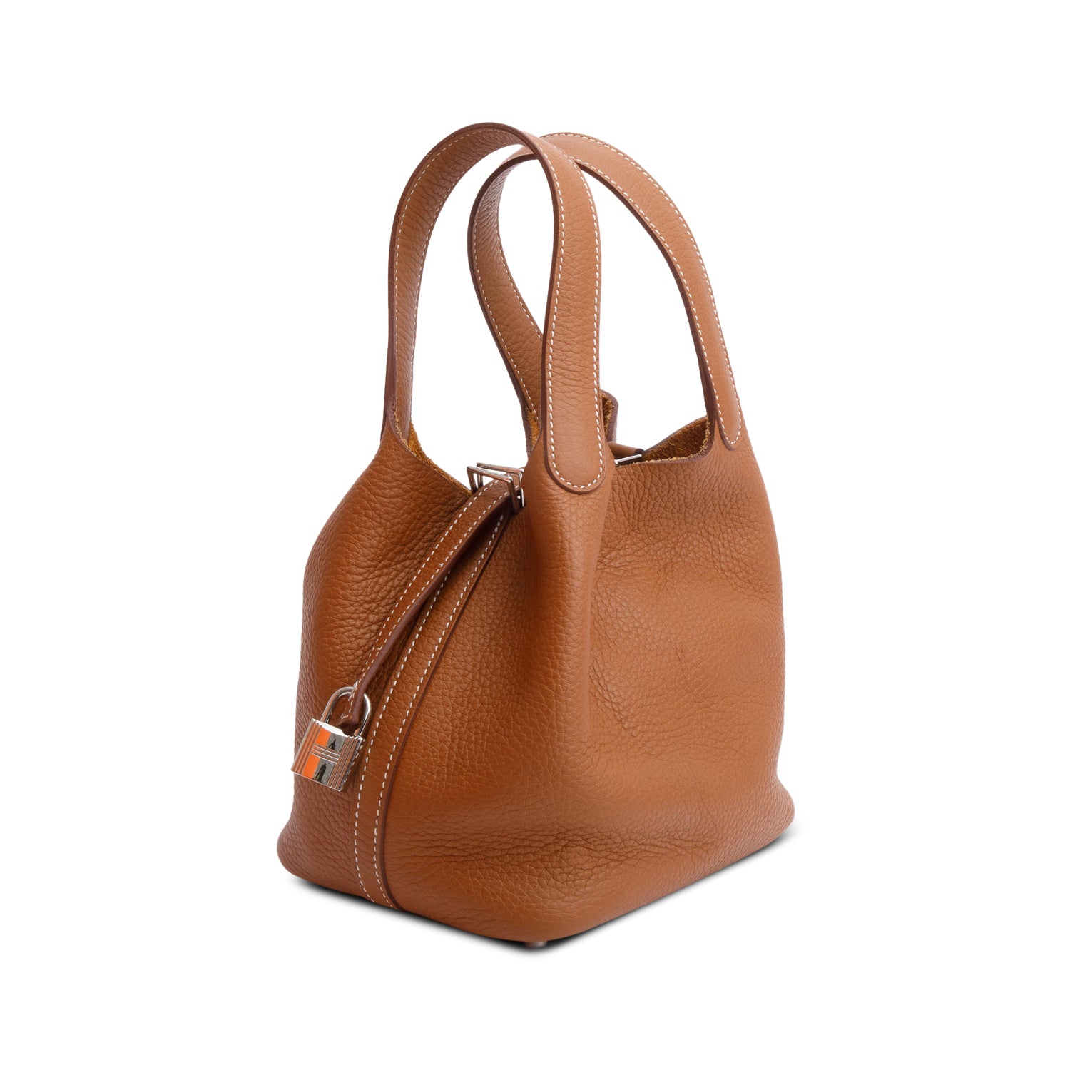 Hermes 2023 Gold Taurillon Clemence Picotin Lock 18 w/ Box