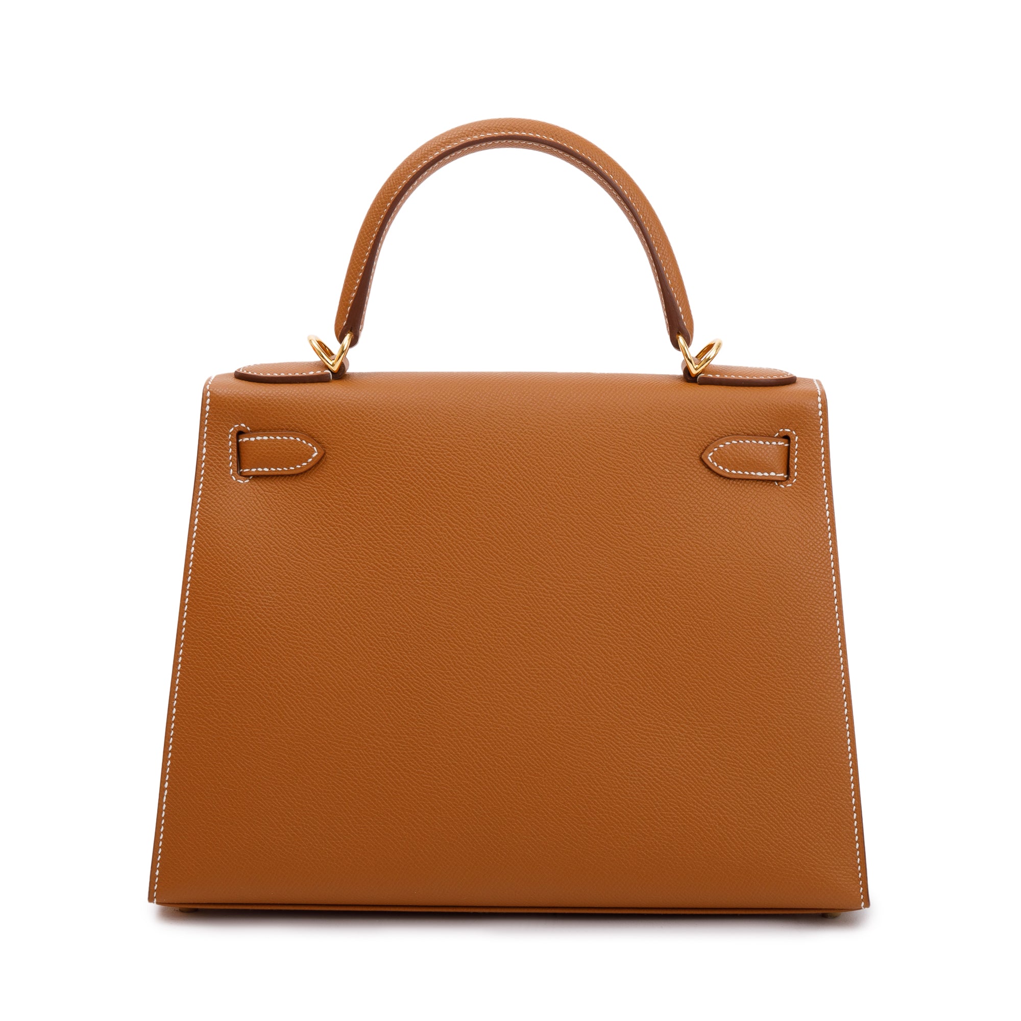 Hermes 2023 Gold Veau Epsom Kelly II Sellier 28 w/ Box & Receipt