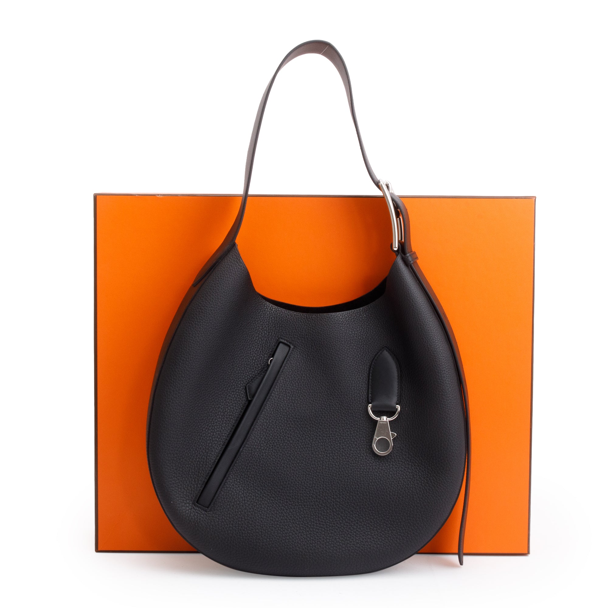 Hermes 2023 Noir Taurillon Maurice Swift Arcon Bag w/ Box