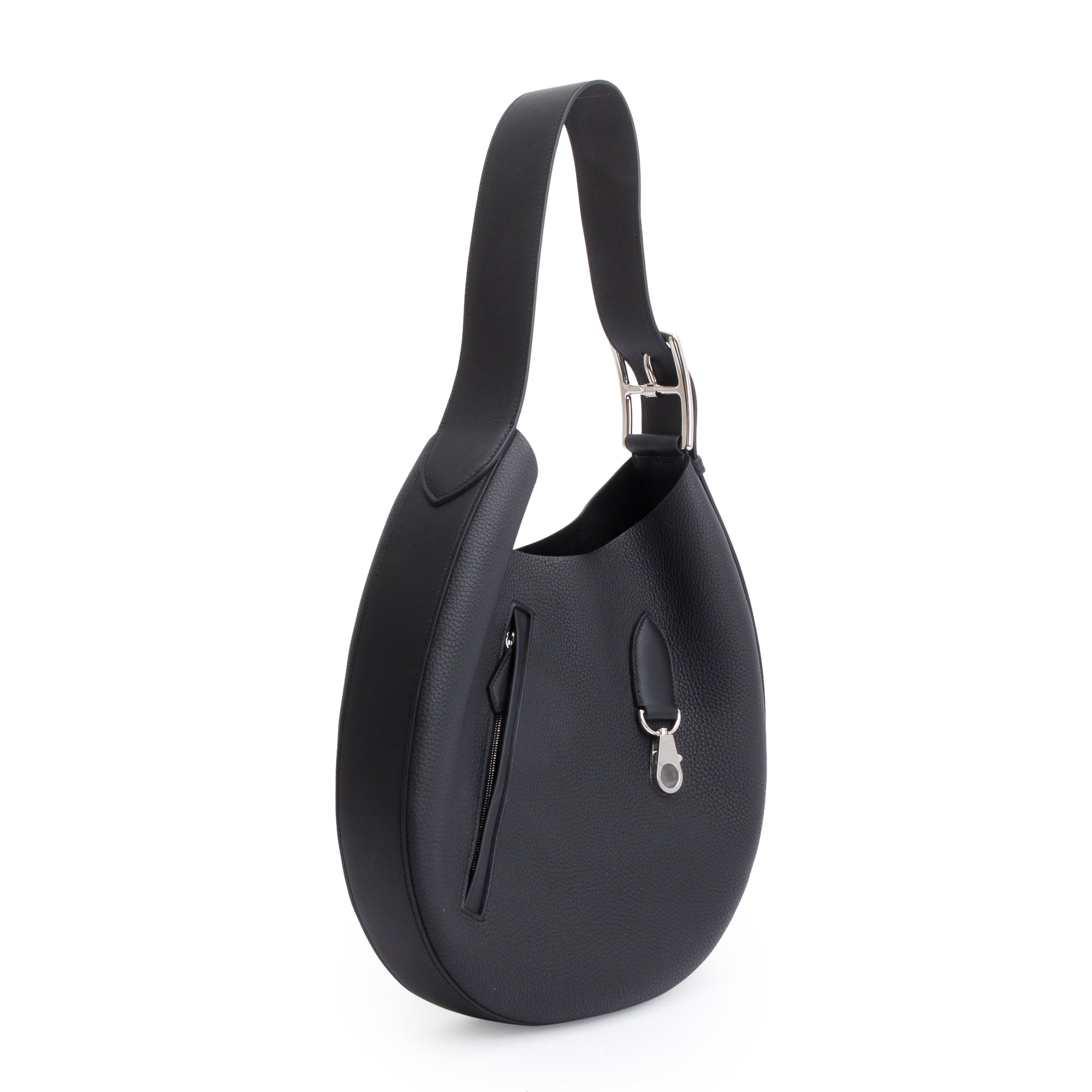 Hermes 2023 Noir Taurillon Maurice Swift Arcon Bag w/ Box