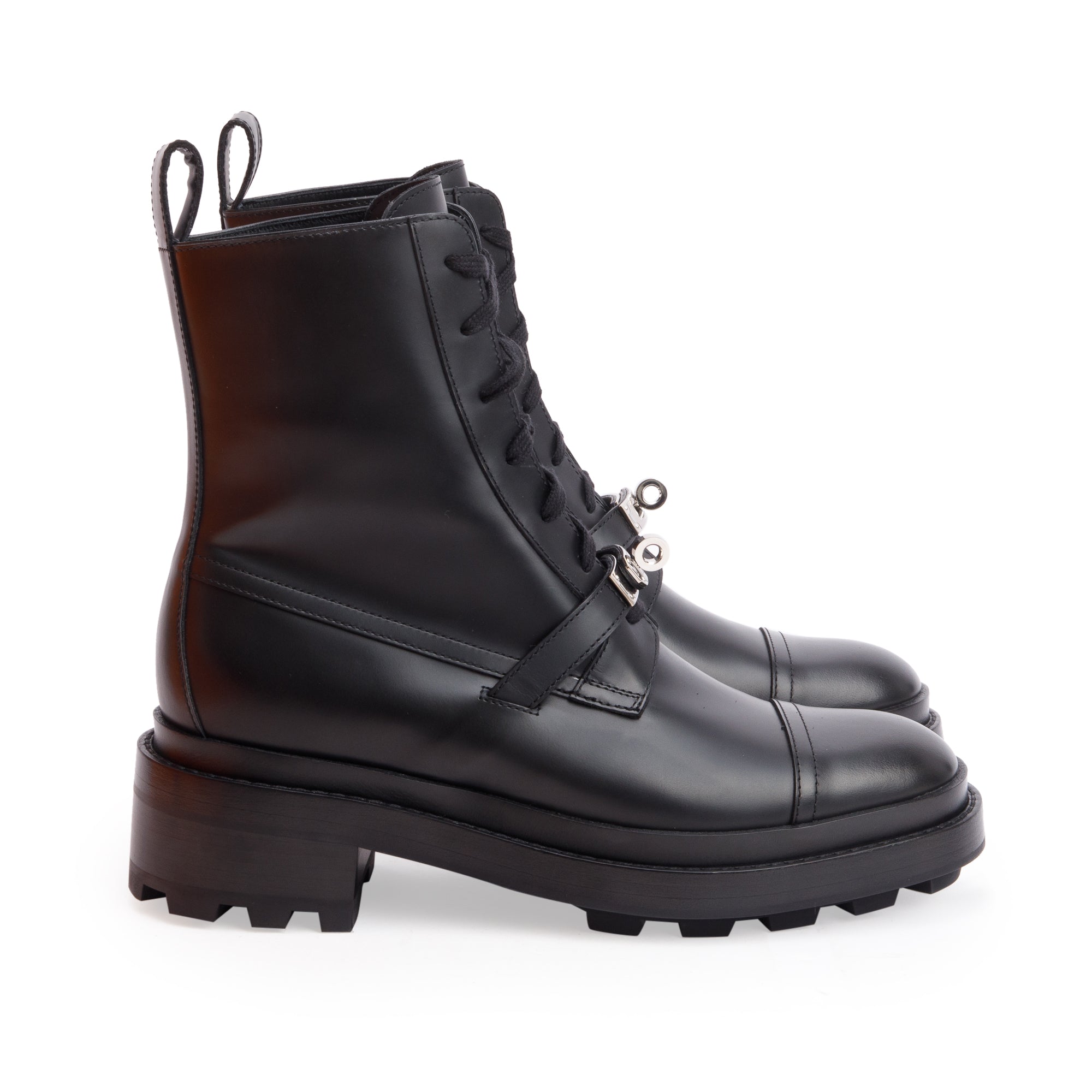 Hermes 2024 Black Calfskin Leather Kelly Buckle Fiacre Ankle Boots, Size 38 w/ Box