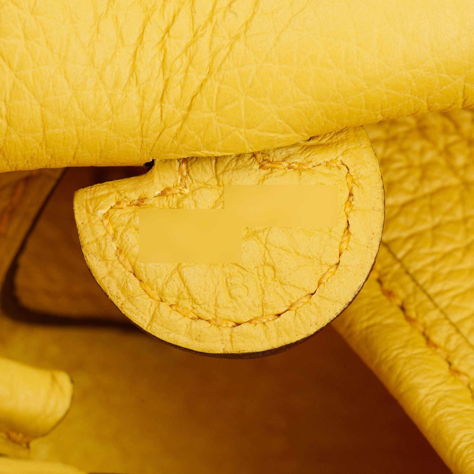 Hermes 2024 Jaune Taurilon Clemence Evelyne TPM 16 w/ Box & Strap