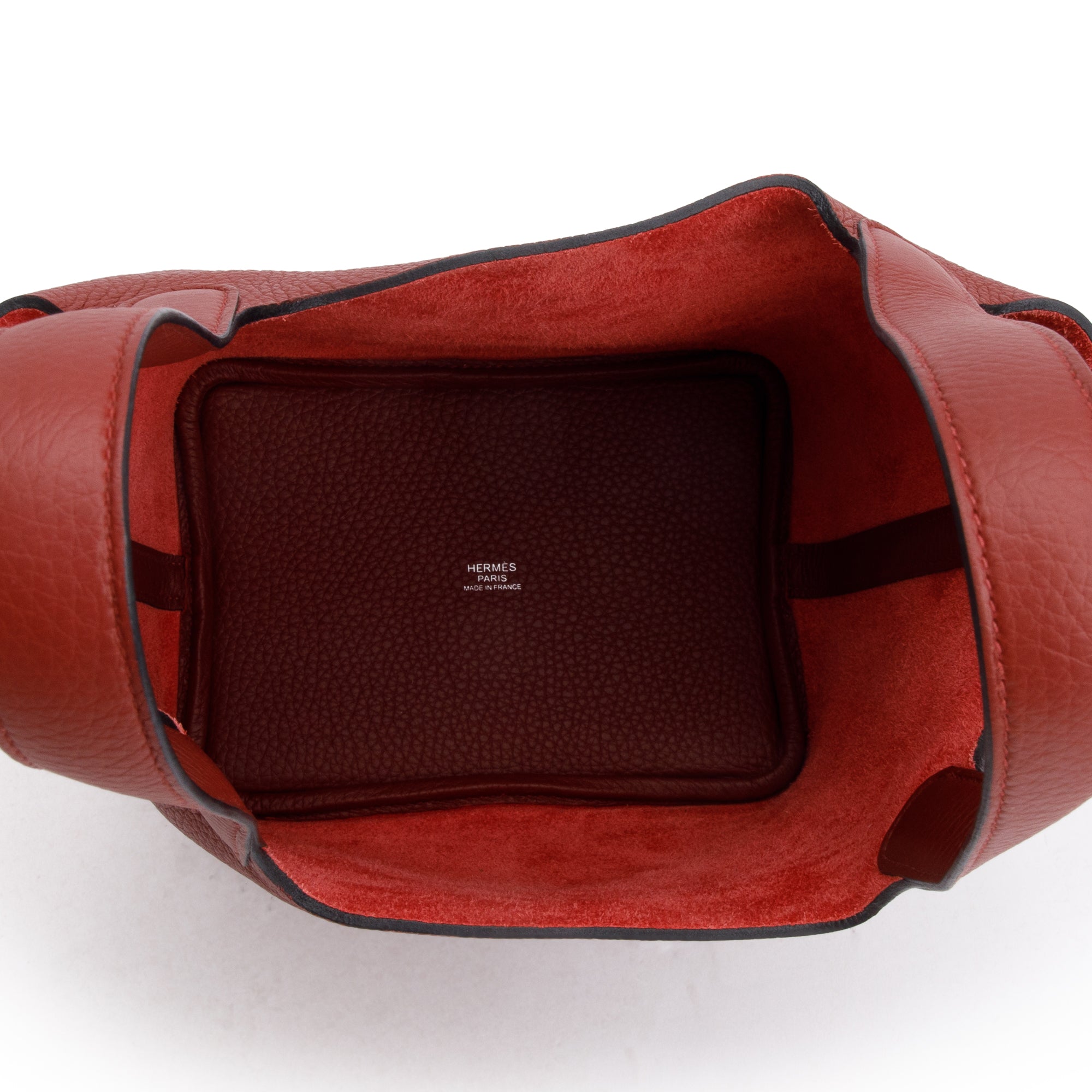 Hermes 2024 Rouge H Taurillon Clemence Picotin Lock 18 w/ Box & Receipt