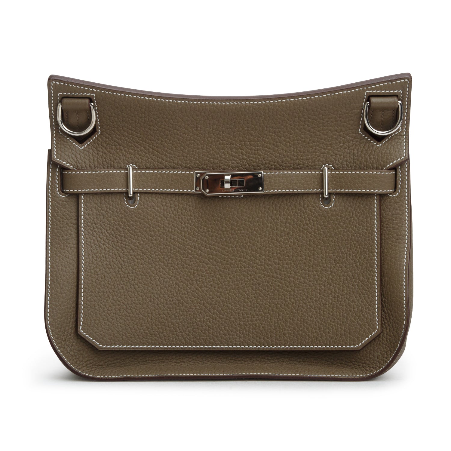 Hermes 2025 Etoupe Taurillon Clemence Leather Jypsiere 28