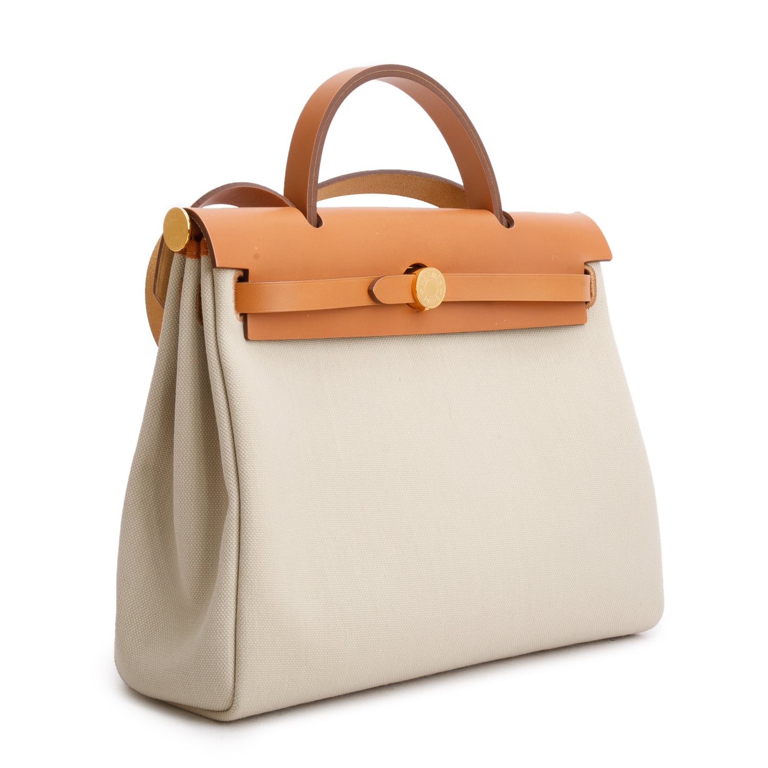 Hermes 2025 Beton Naturel Toile Militaire Vache Hunter Herbag Zip 31 Retourne PM w/ Pouch