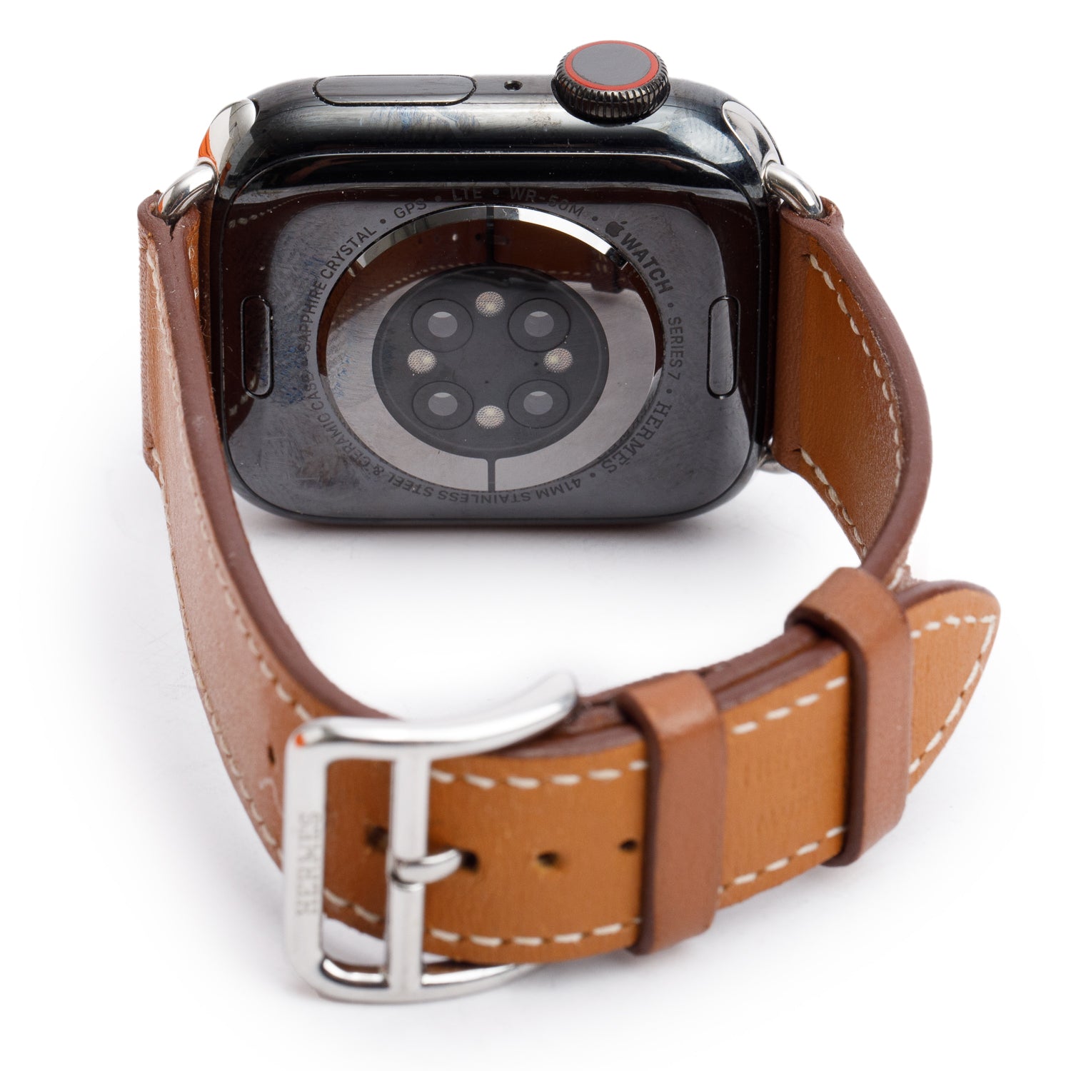 Hermes x Apple Stainless Steel Ceramic Series 9 41 MM Smart Watch w/ Box & Extra Strap