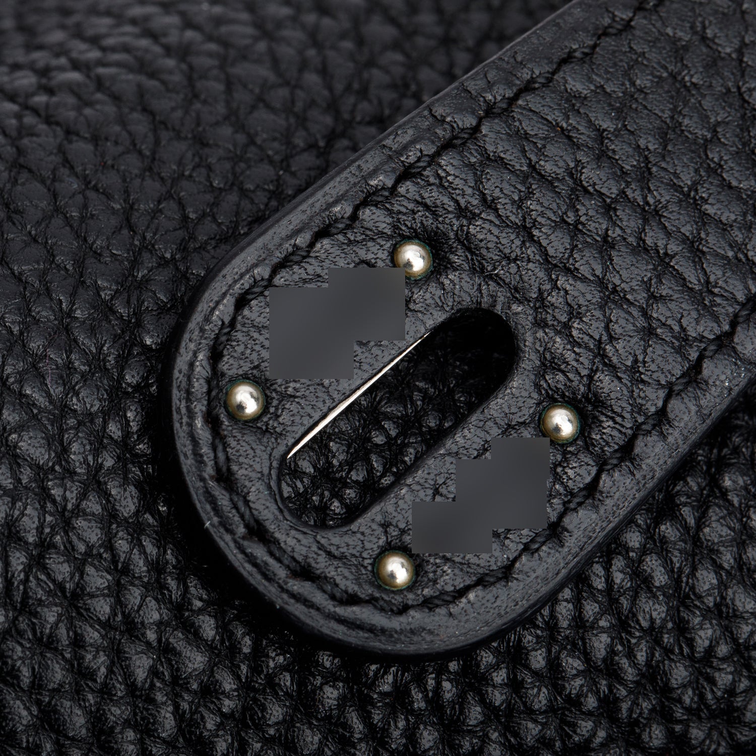 Hermes Noir Taurillon Clemence Leather Lindy 34