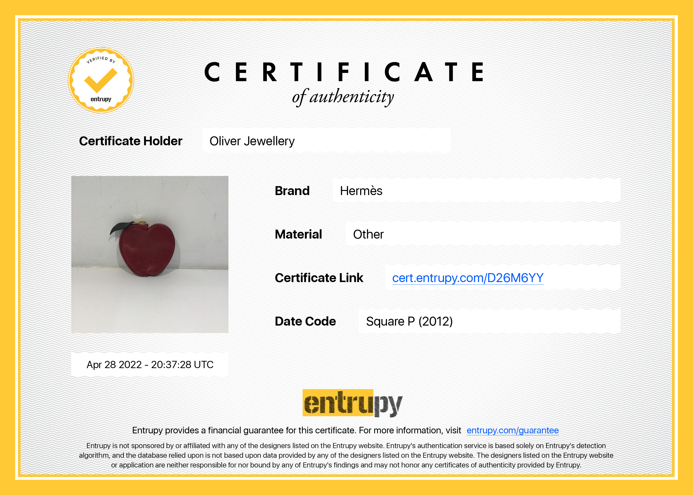 Hermes Apple Tutti Frutti Coin Purse