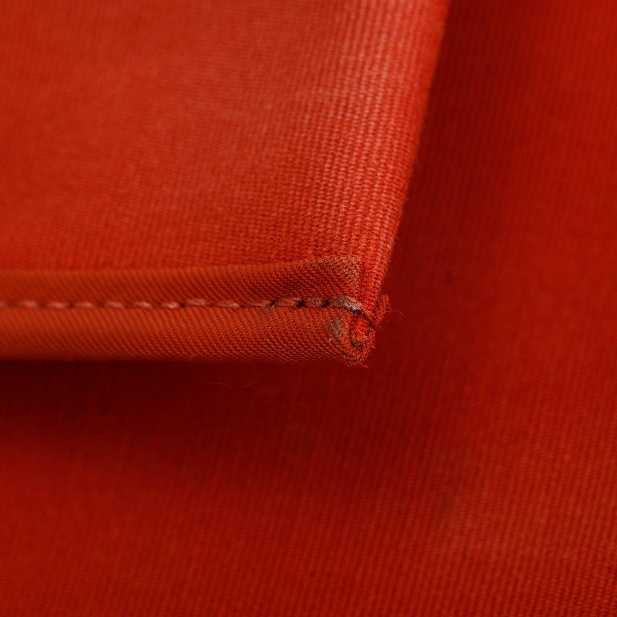 Hermes Beton Rouge Toile Militaire Vache Hunter Herbag Zip 31 w/ Pouch