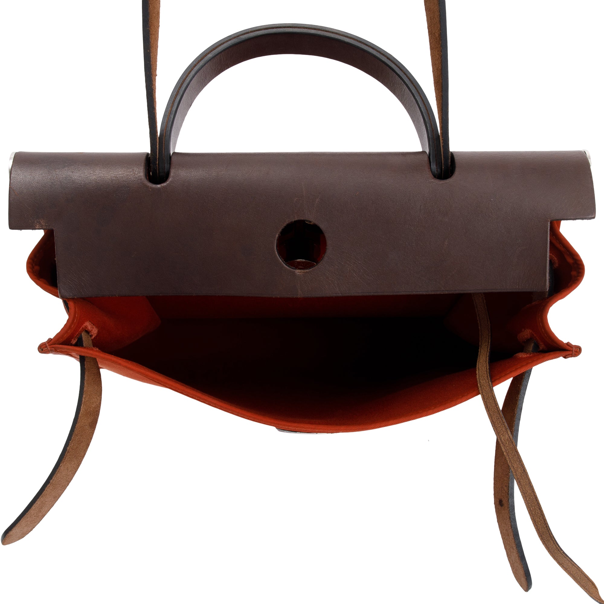 Hermes Beton Rouge Toile Militaire Vache Hunter Herbag Zip 31 w/ Pouch