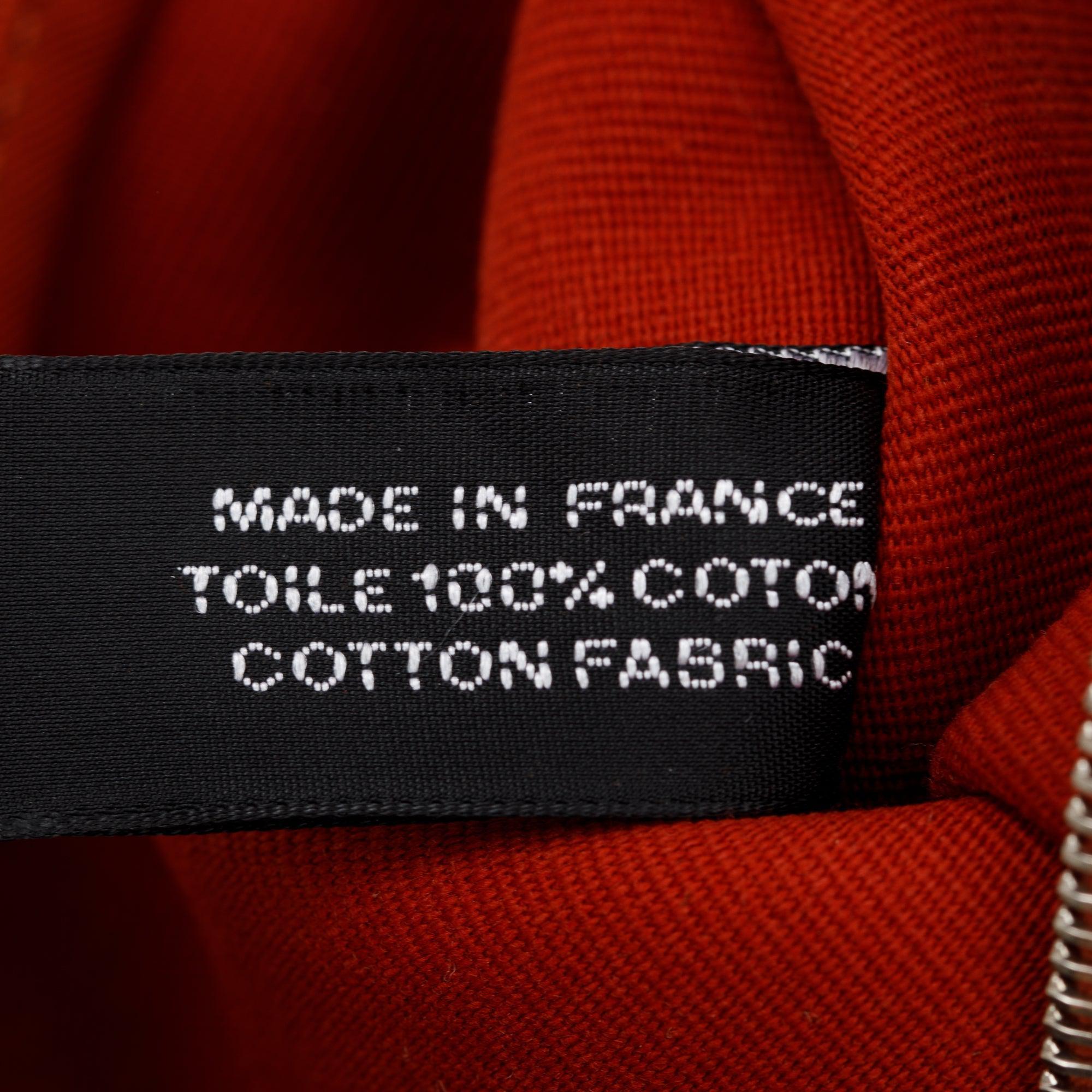 Hermes Beton Rouge Toile Militaire Vache Hunter Herbag Zip 31 w/ Pouch