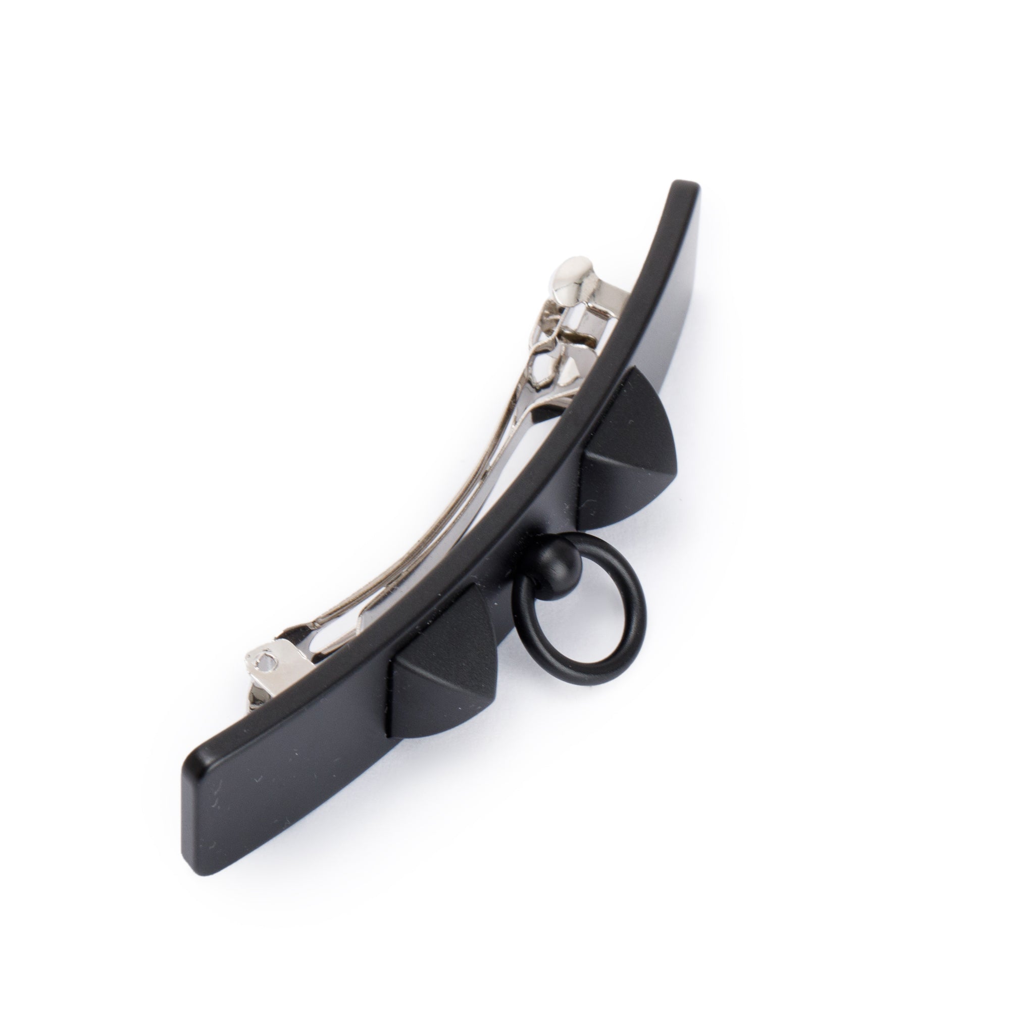 Hermes Black Aluminum Caprice PM Hair Clip