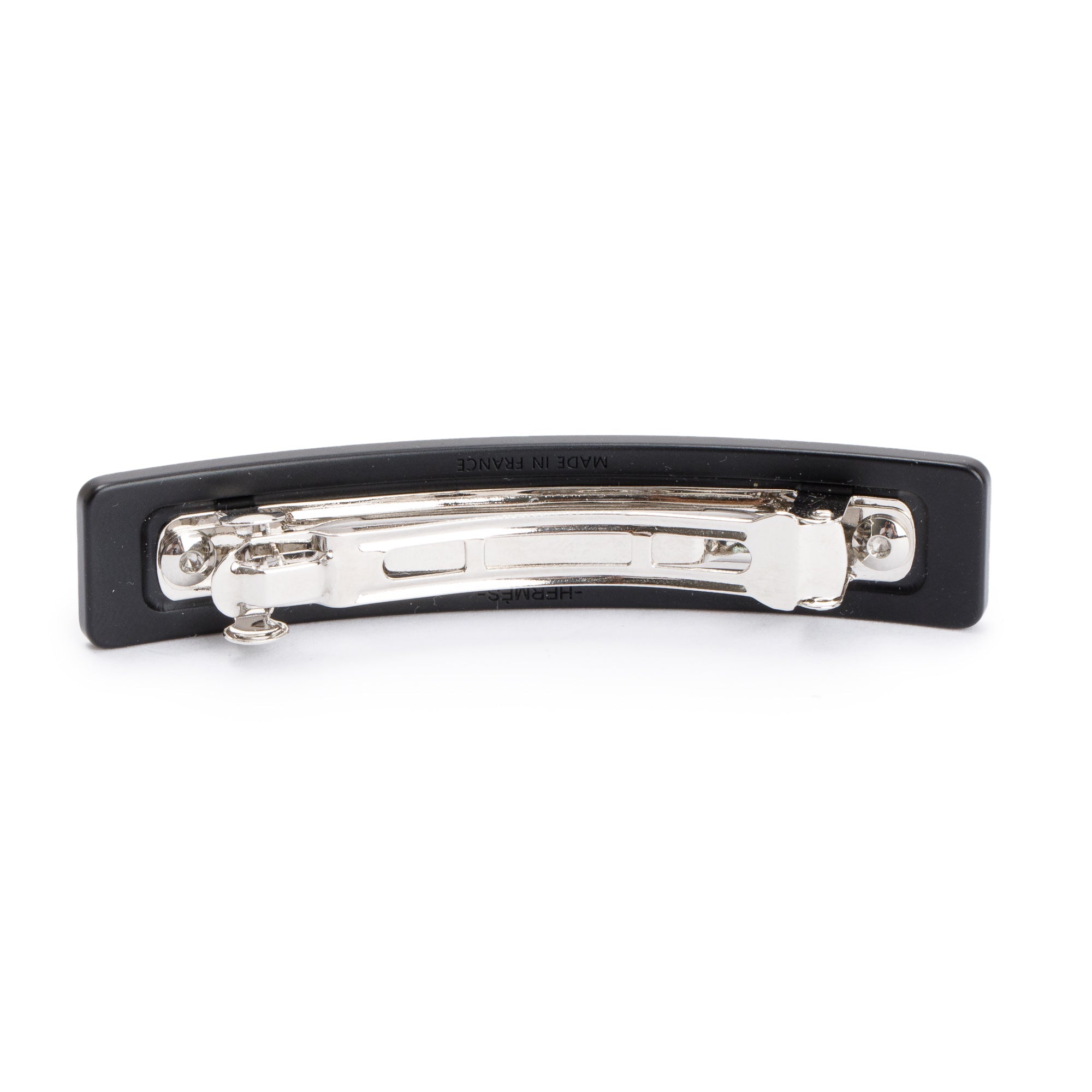 Hermes Black Aluminum Caprice PM Hair Clip
