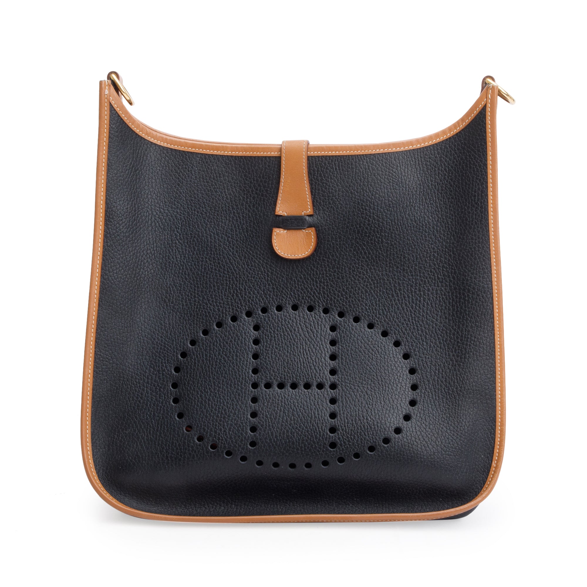 Hermes Black Ardennes Leather Evelyne Gen I GM