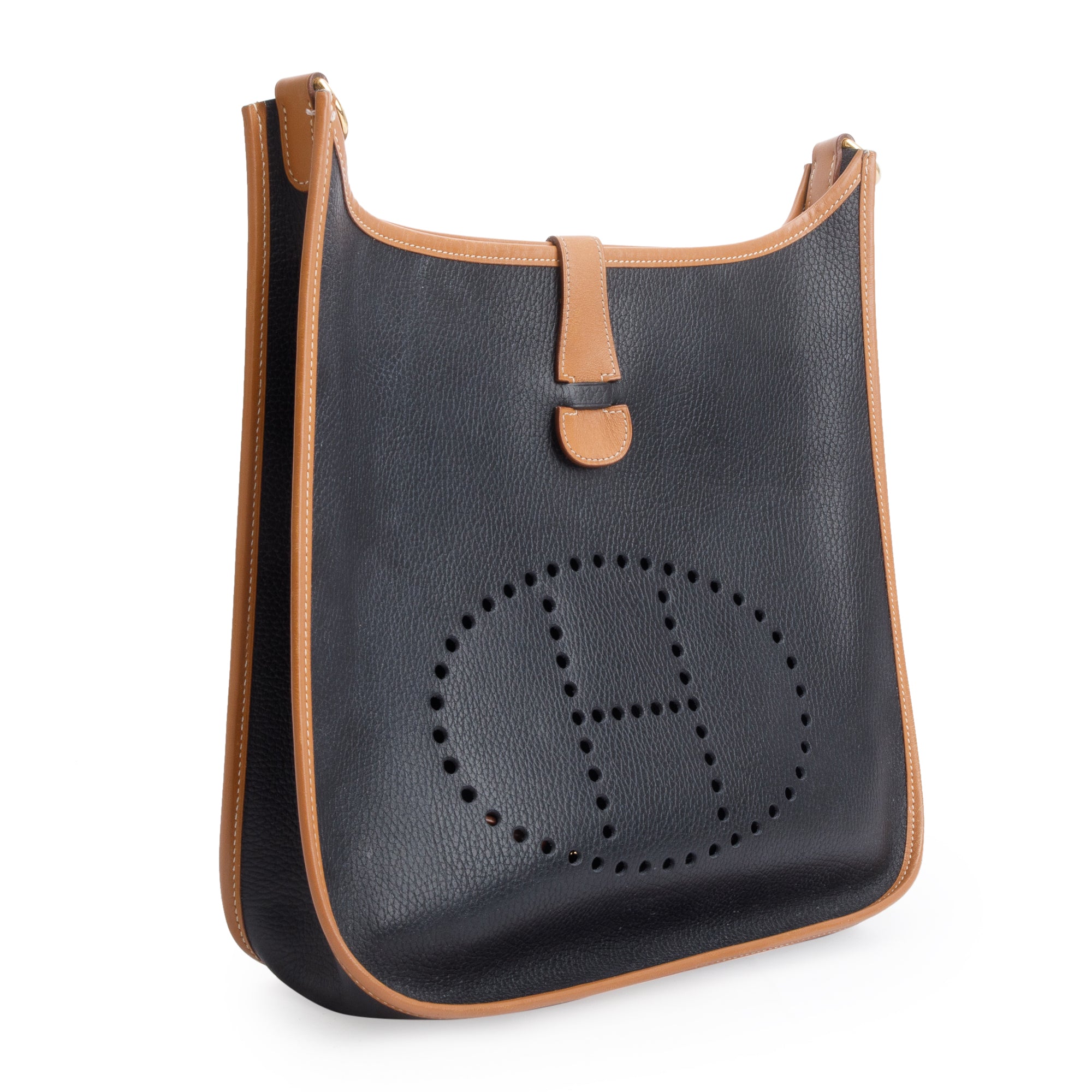 Hermes Black Ardennes Leather Evelyne Gen I GM