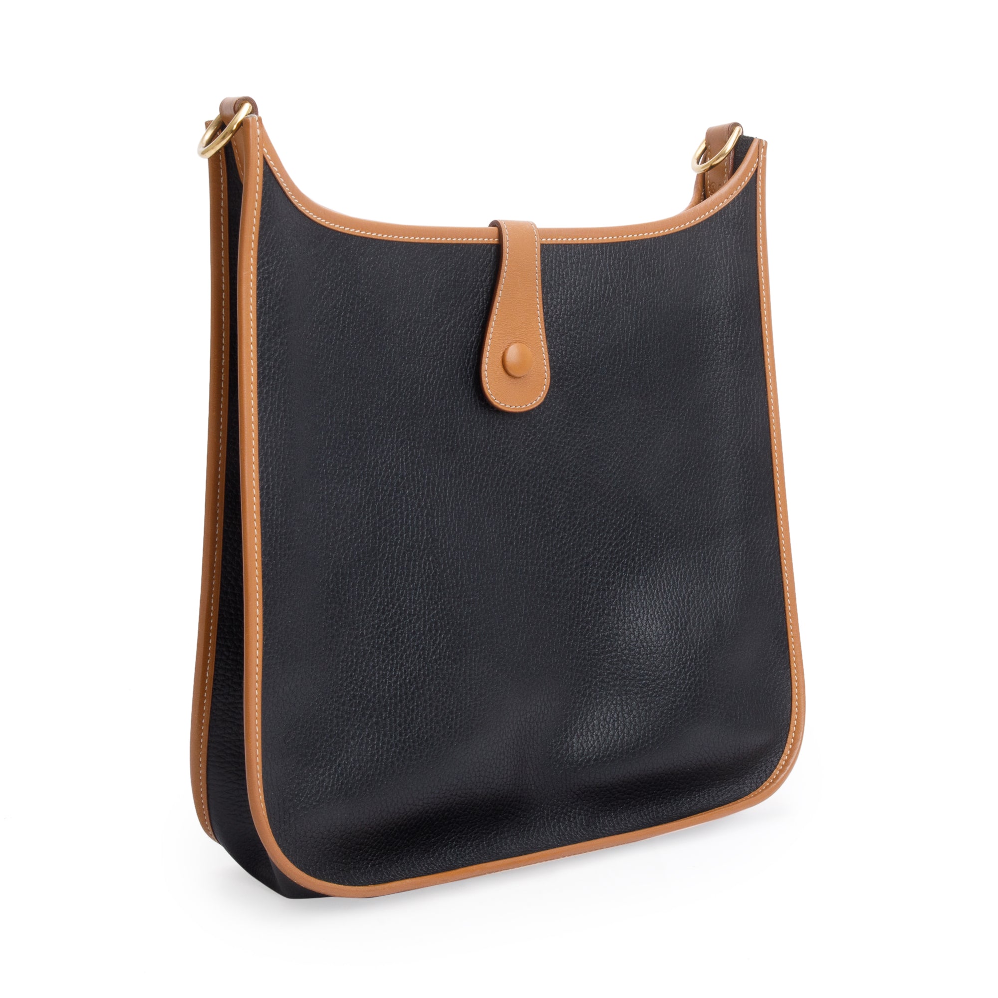 Hermes Black Ardennes Leather Evelyne Gen I GM