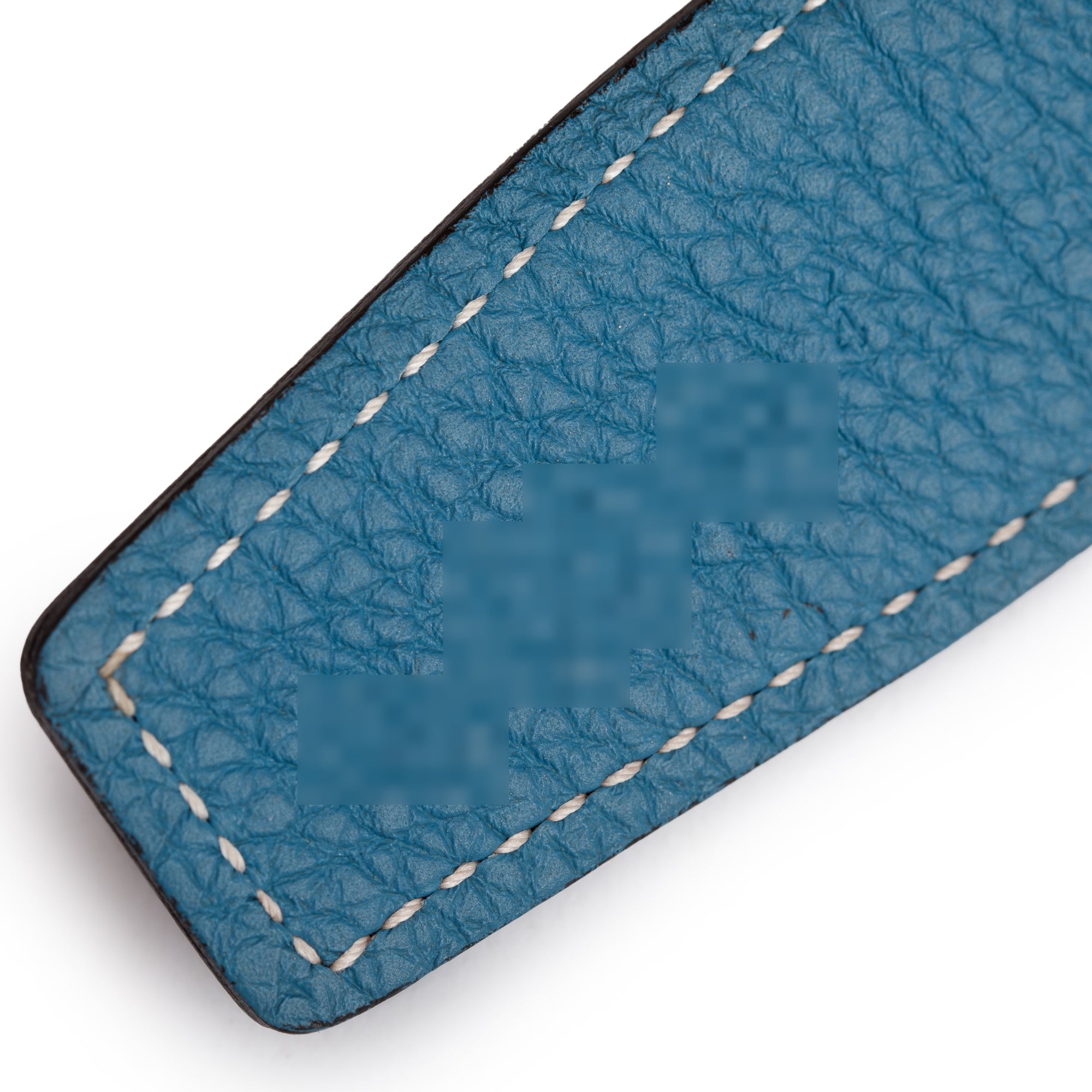 Hermes Black Box Bleu Togo Leather Reversible 32 mm H Belt Kit w/ Box