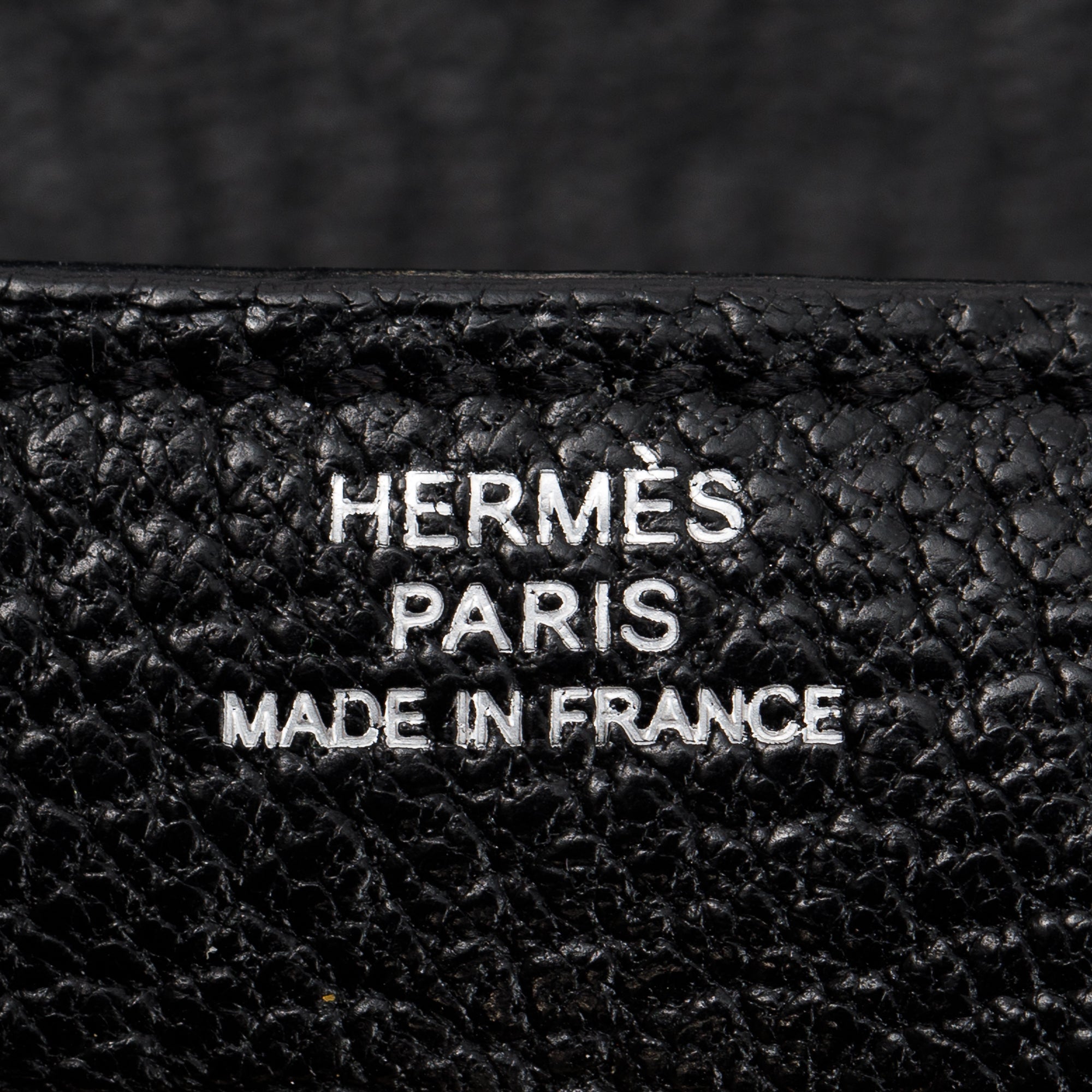 Hermes Black Chevre Mysore Goatskin Classic Kelly Longue Wallet