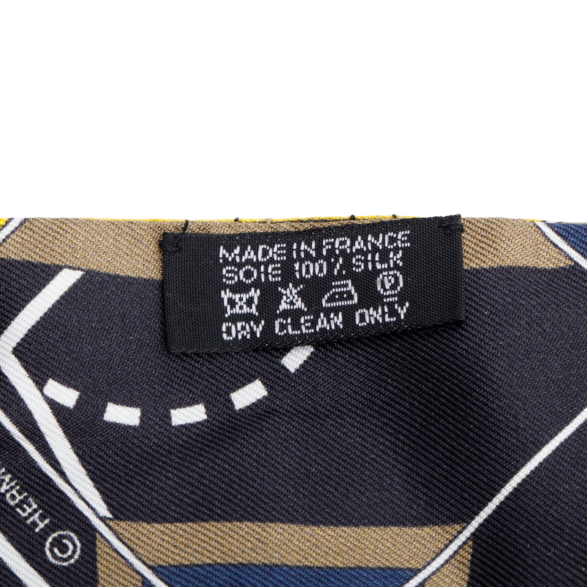 Hermes Black Multicolor 'Sport' Silk Twilly w/ Box