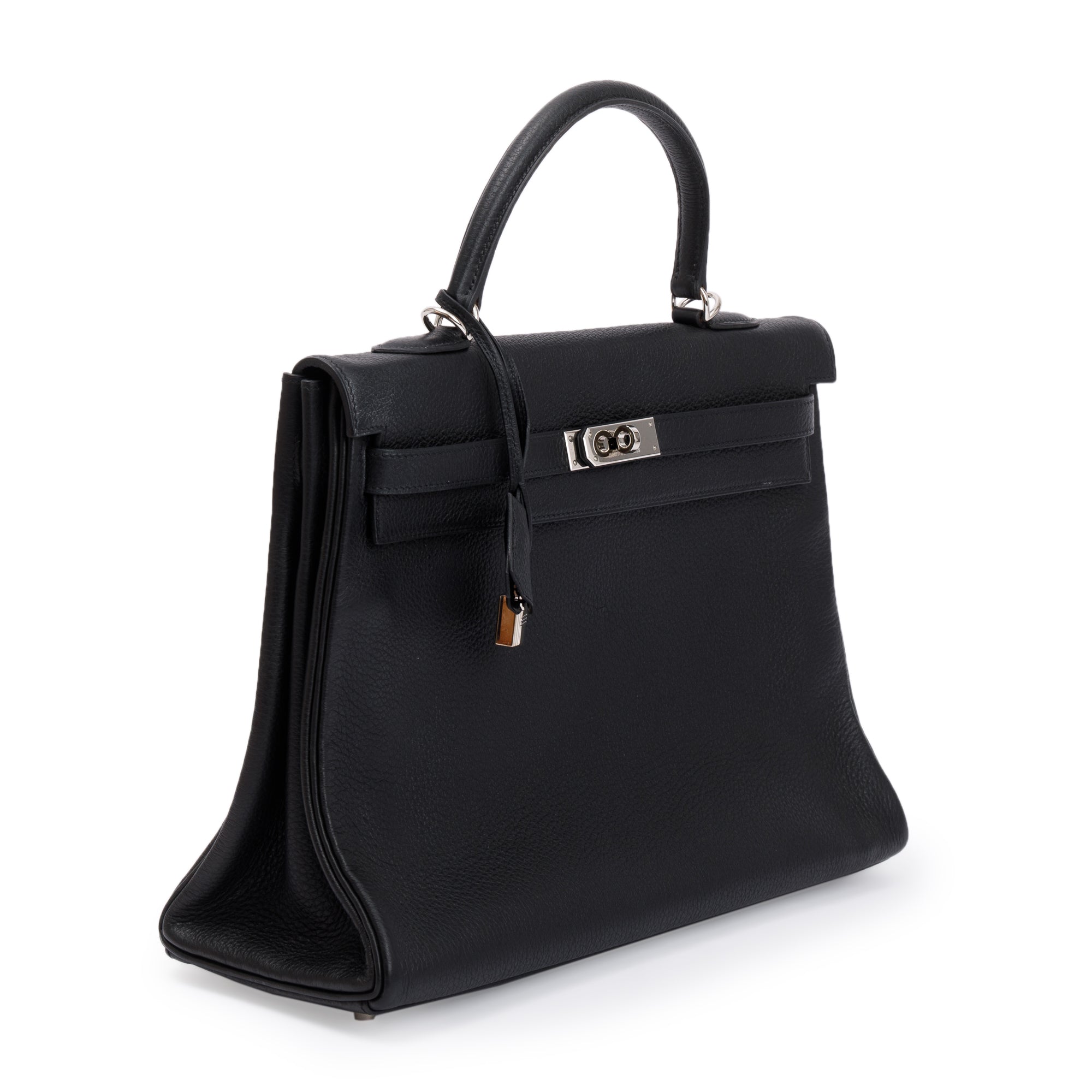 Hermes Black Noir Togo Kelly II Retourne 35