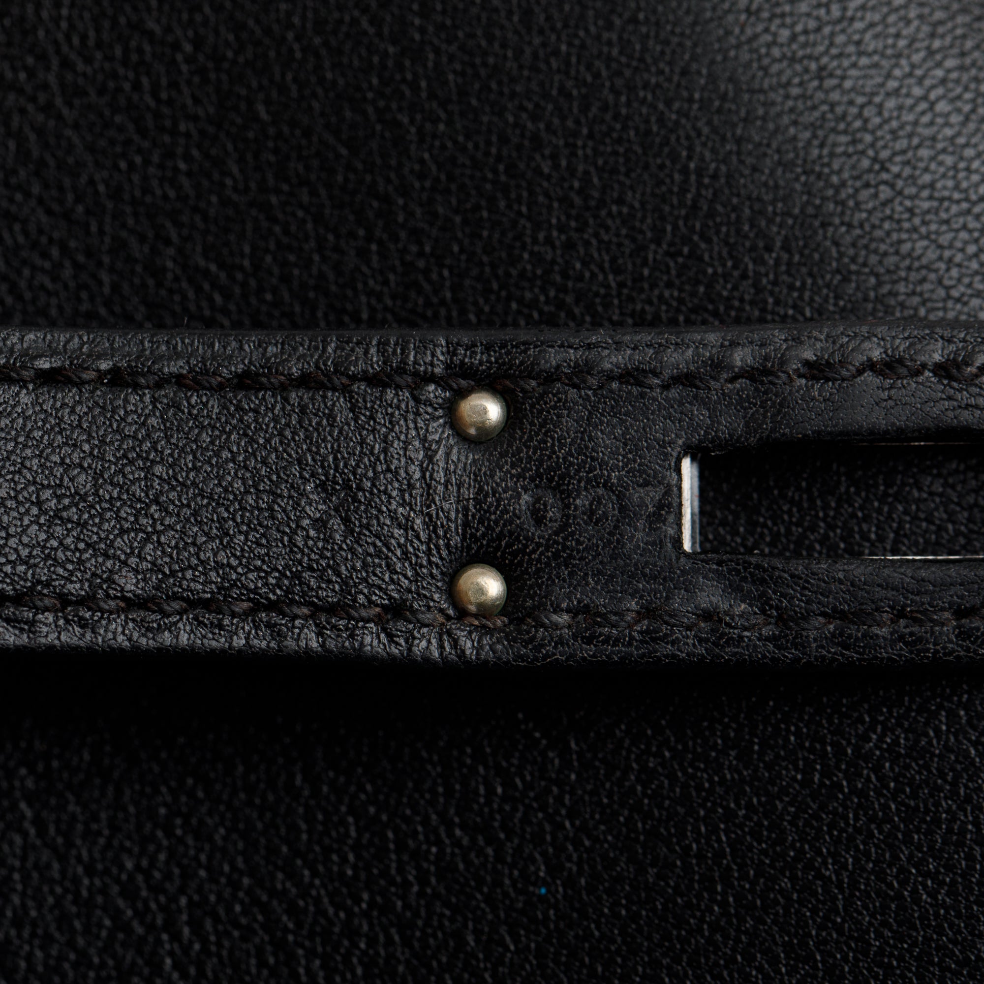 Hermes Black Swift Leather Kelly Cut Clutch w/ Box