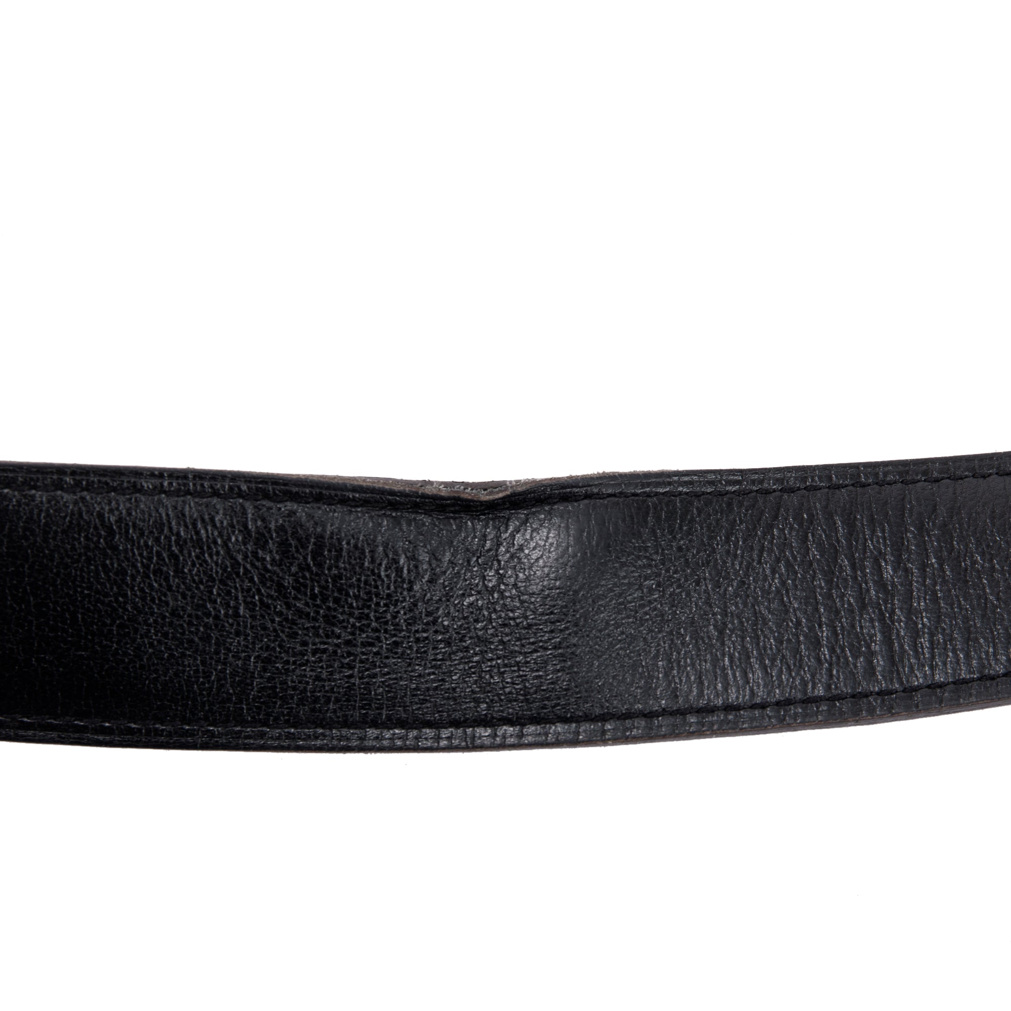 Hermes Black/Brown Leather Reversible 32 mm H Belt Kit