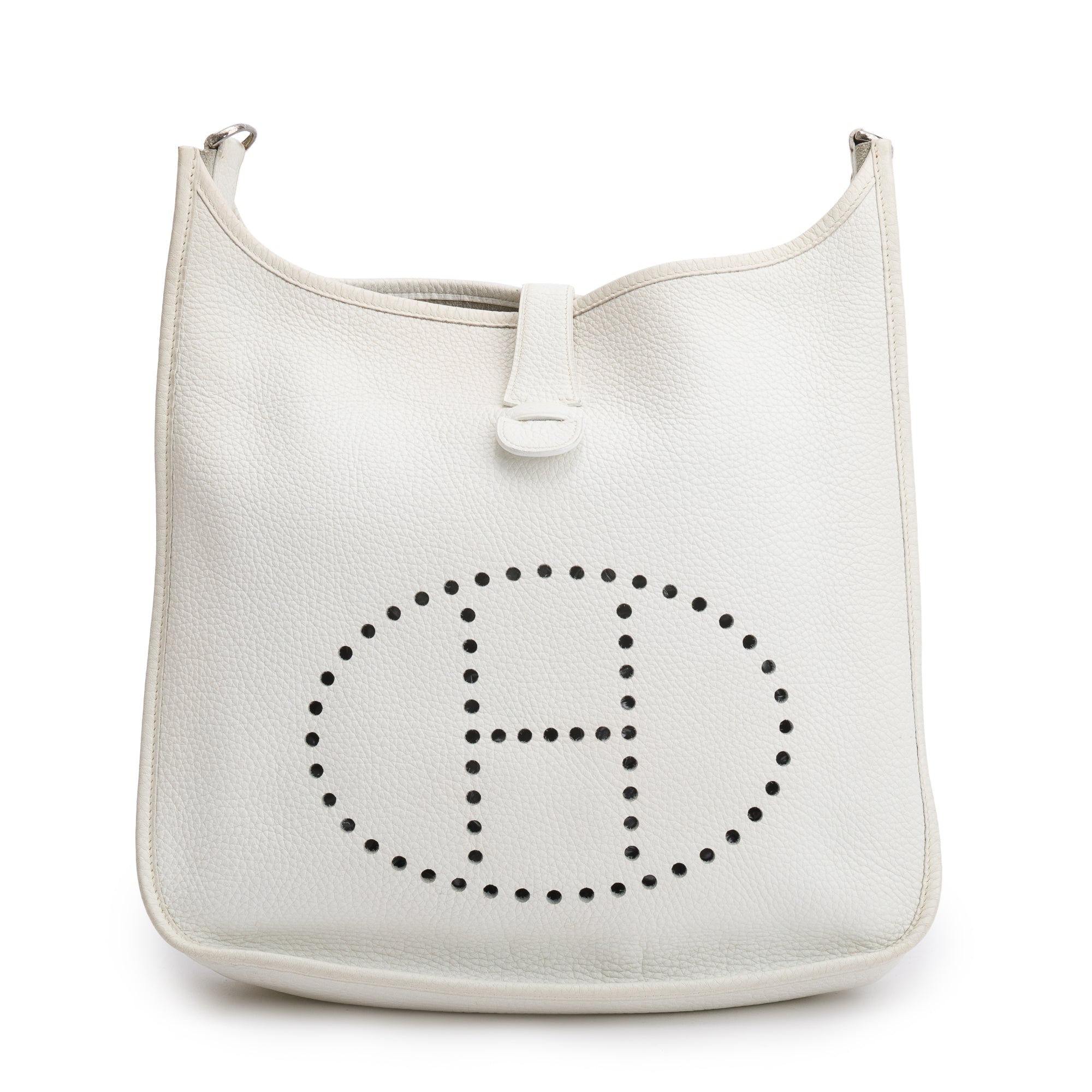 Hermes Blanc Clemence Evelyne I 29 Bag