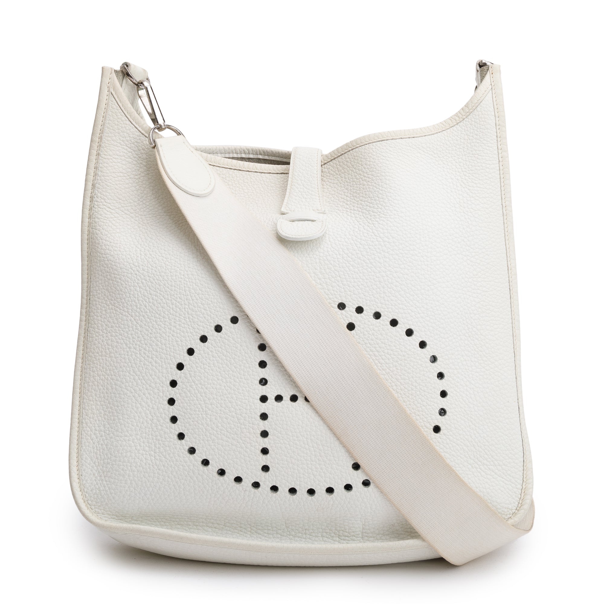Hermes Blanc Clemence Evelyne I 29 Bag