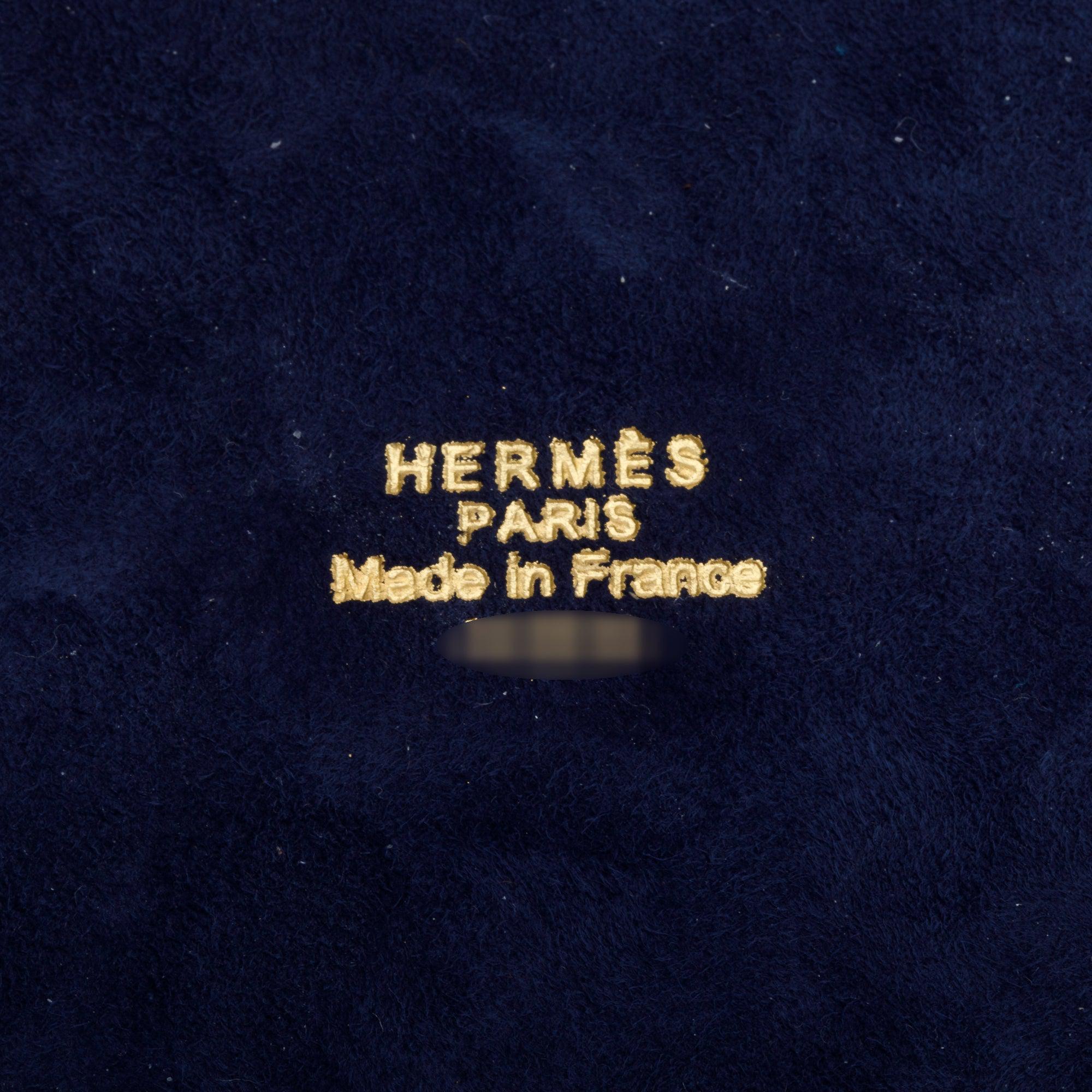 Hermes Bleu Cobalt 'Les Jardins D'Armenie' Porcelain Ashtray w/ Box